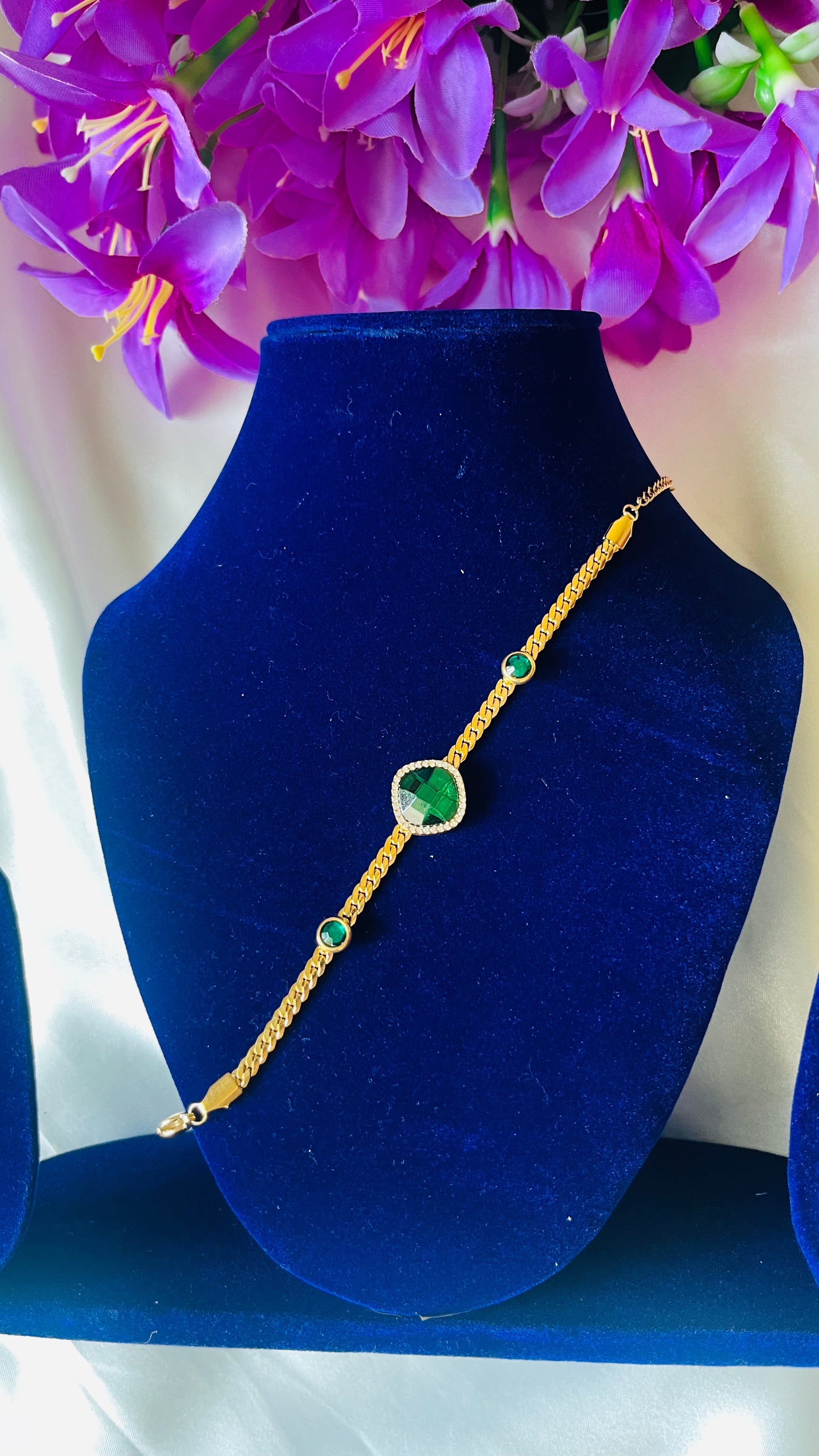 Meher emerald Anti tarnish bracelet RJ48