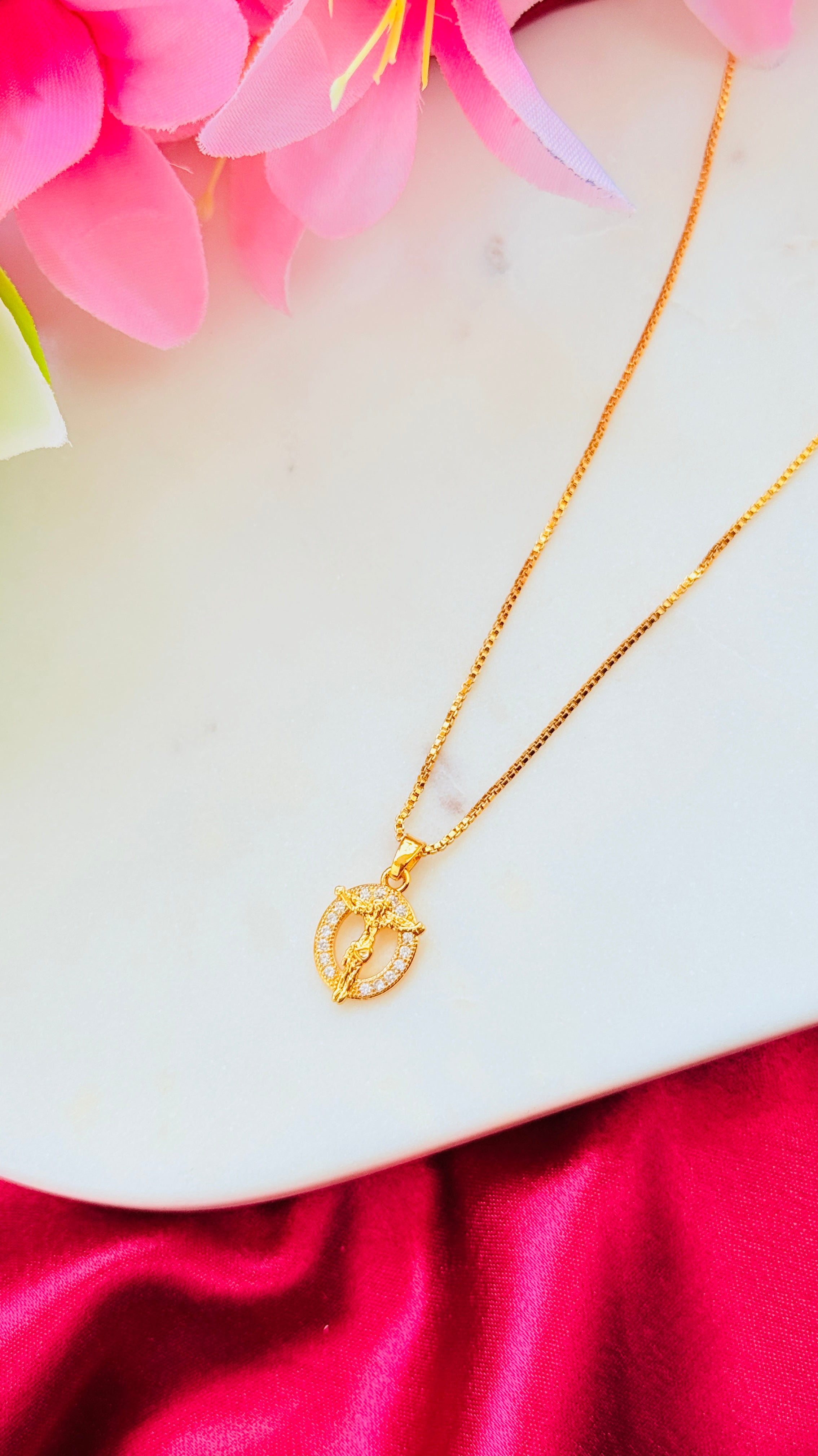 Jesus Diamond Pendant with Box Chain RJ271