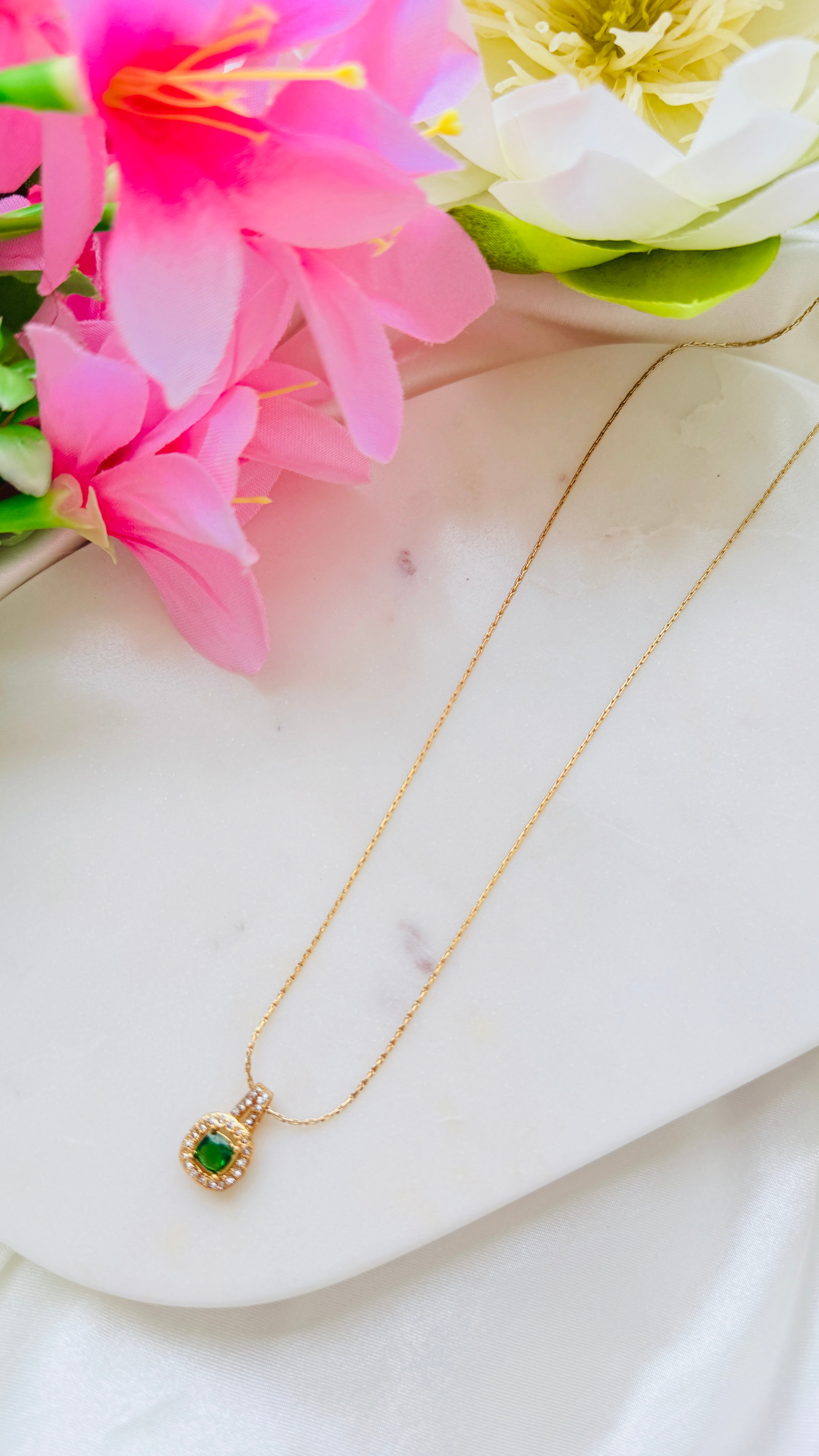 Emerald Queen Antitarnish Neckchain RJ206