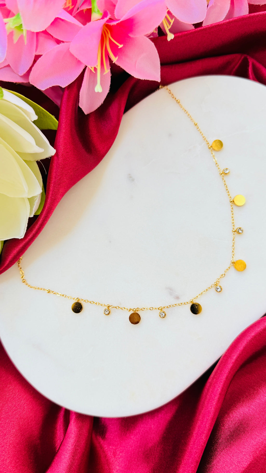 Circle of Light Anti Tarnish Necklace RJ244