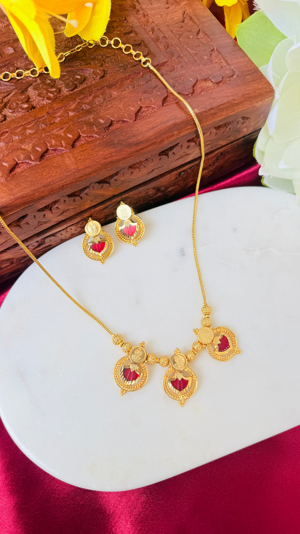 Palakka Short Necklace + Stud RJ352