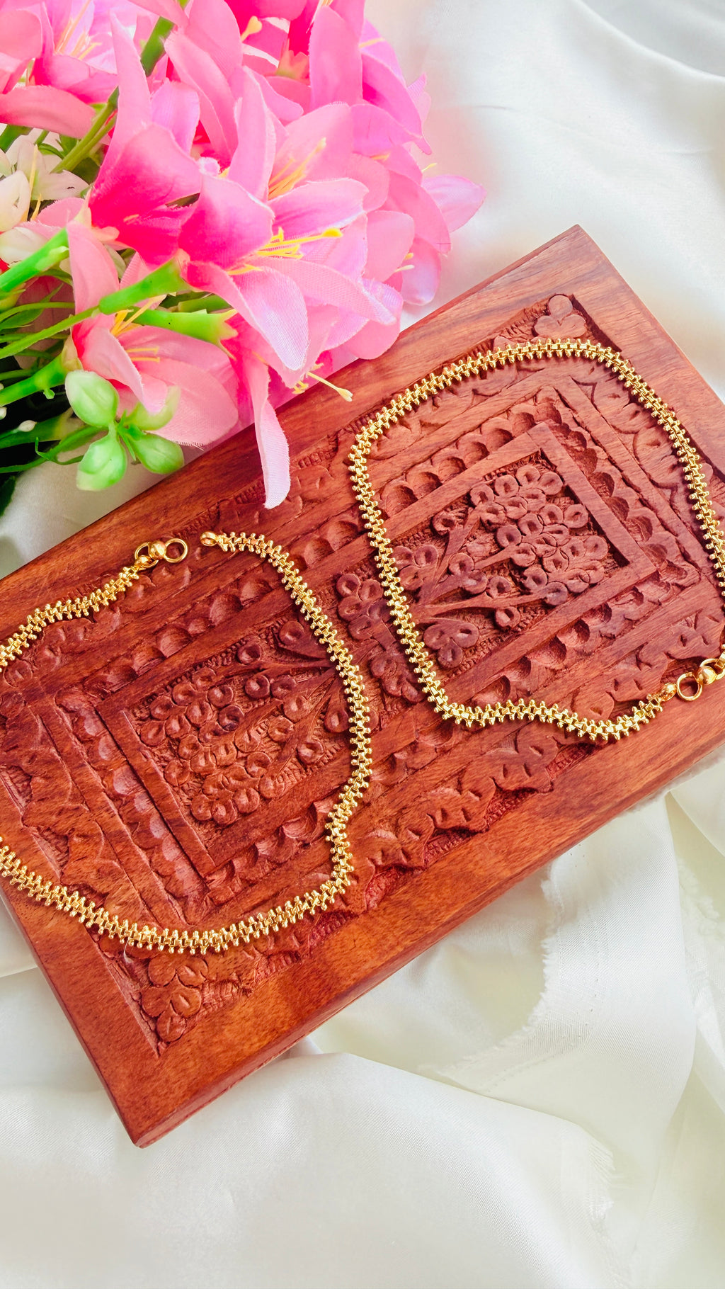 Mayoora Gold Plated Anklets RJ387