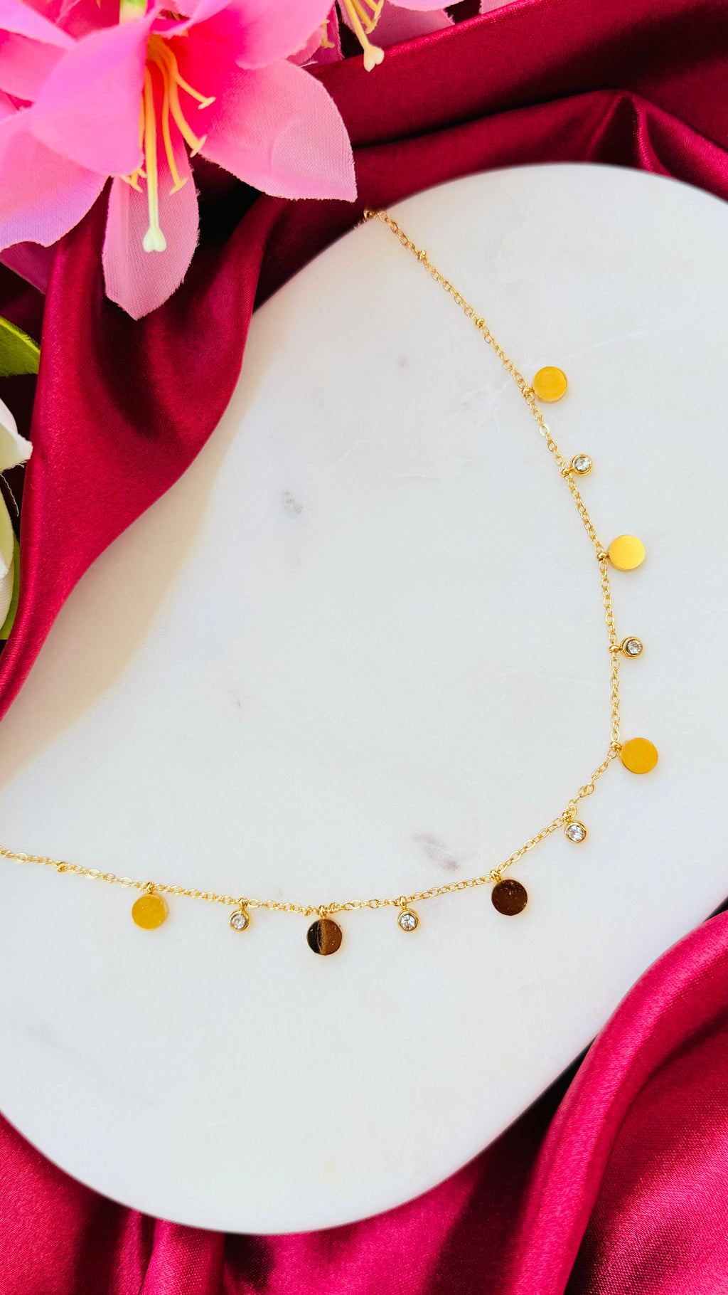 Circle of Light Anti Tarnish Necklace RJ244