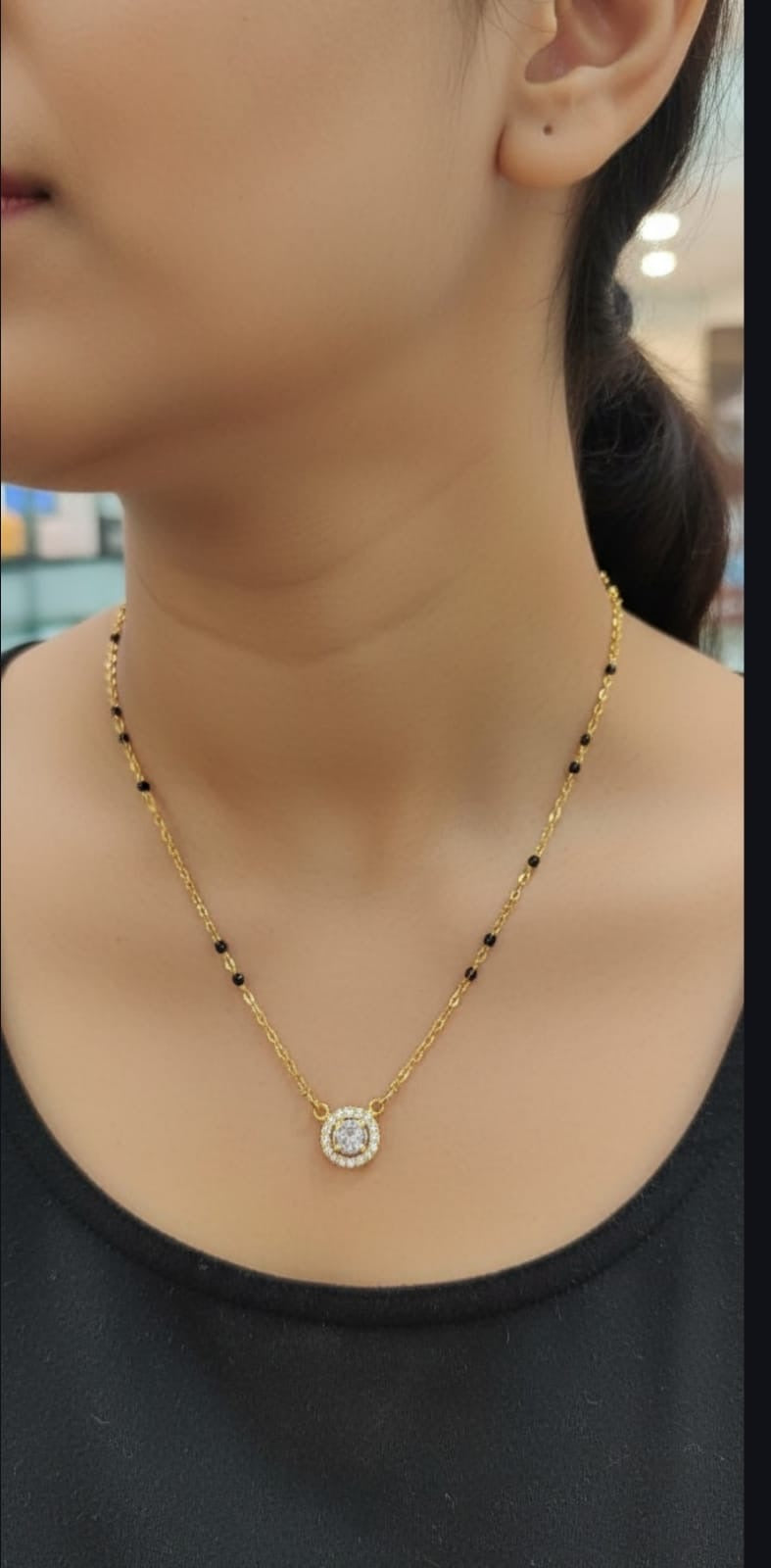 Aura Mangalsutra Antitarish Stainless Steel Neckchain RJ257