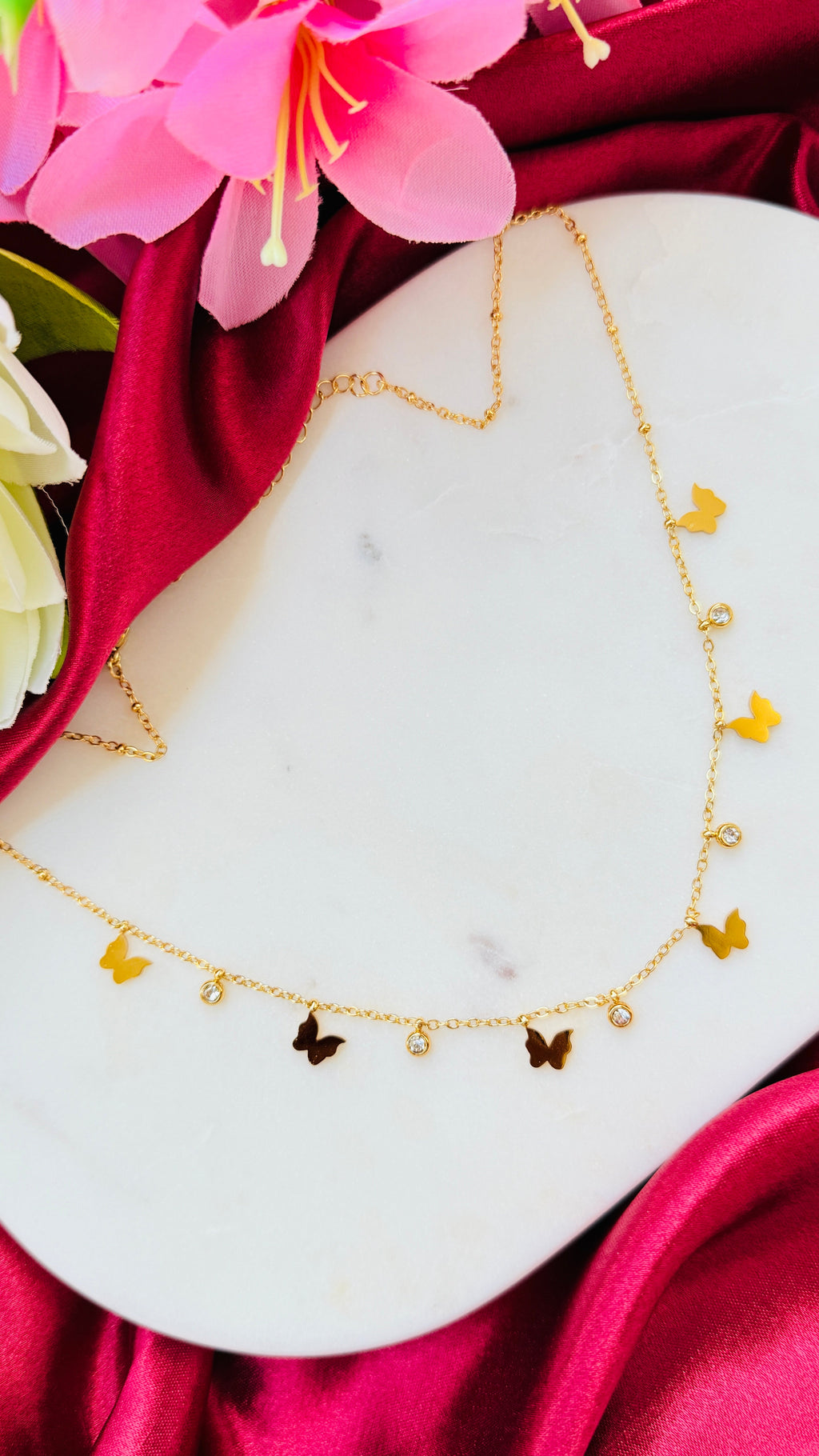 Butterfly Bliss Anti Tarnish Necklace RJ246