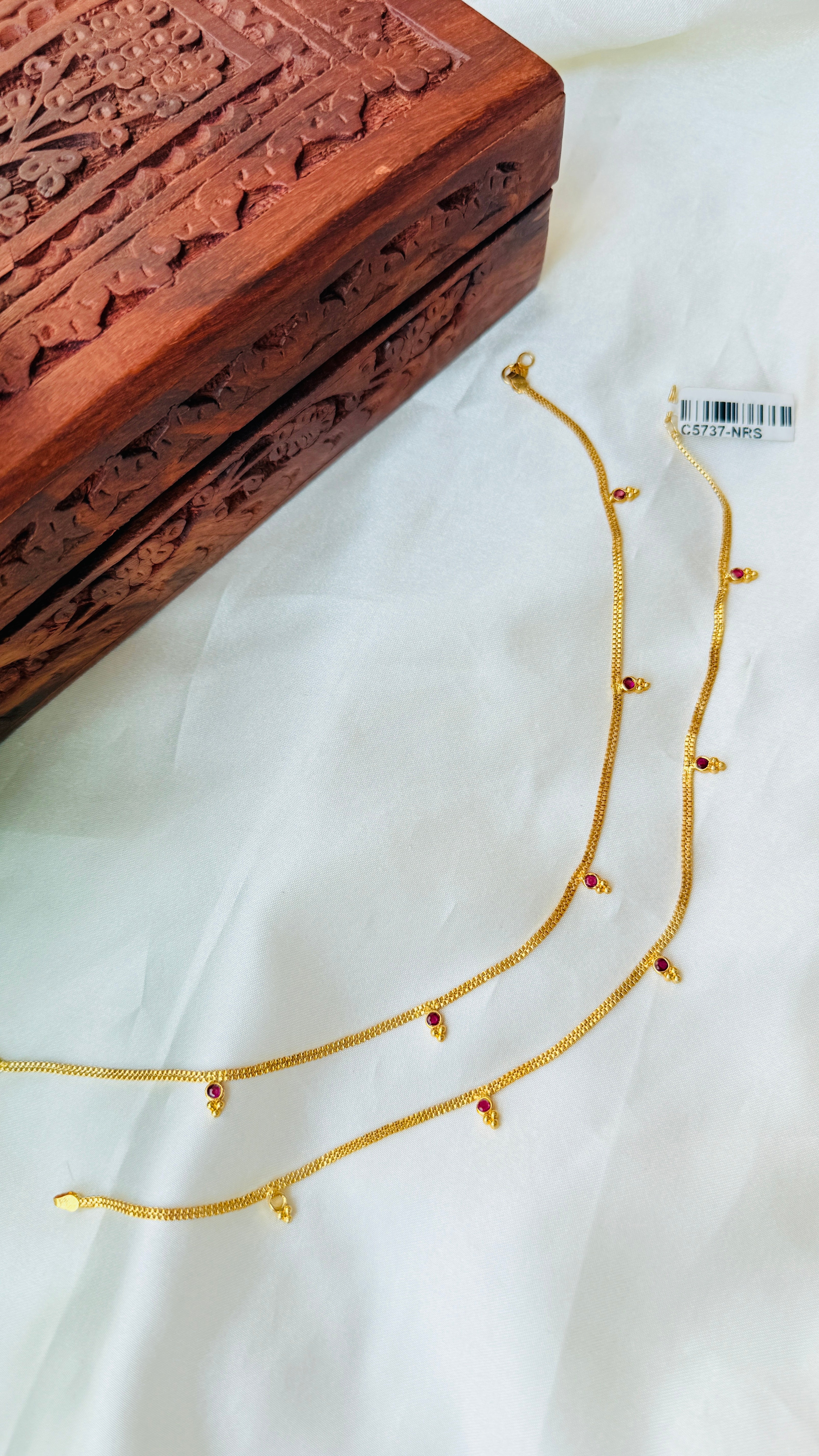 Kushboo Gold Plated Anklets RJ371