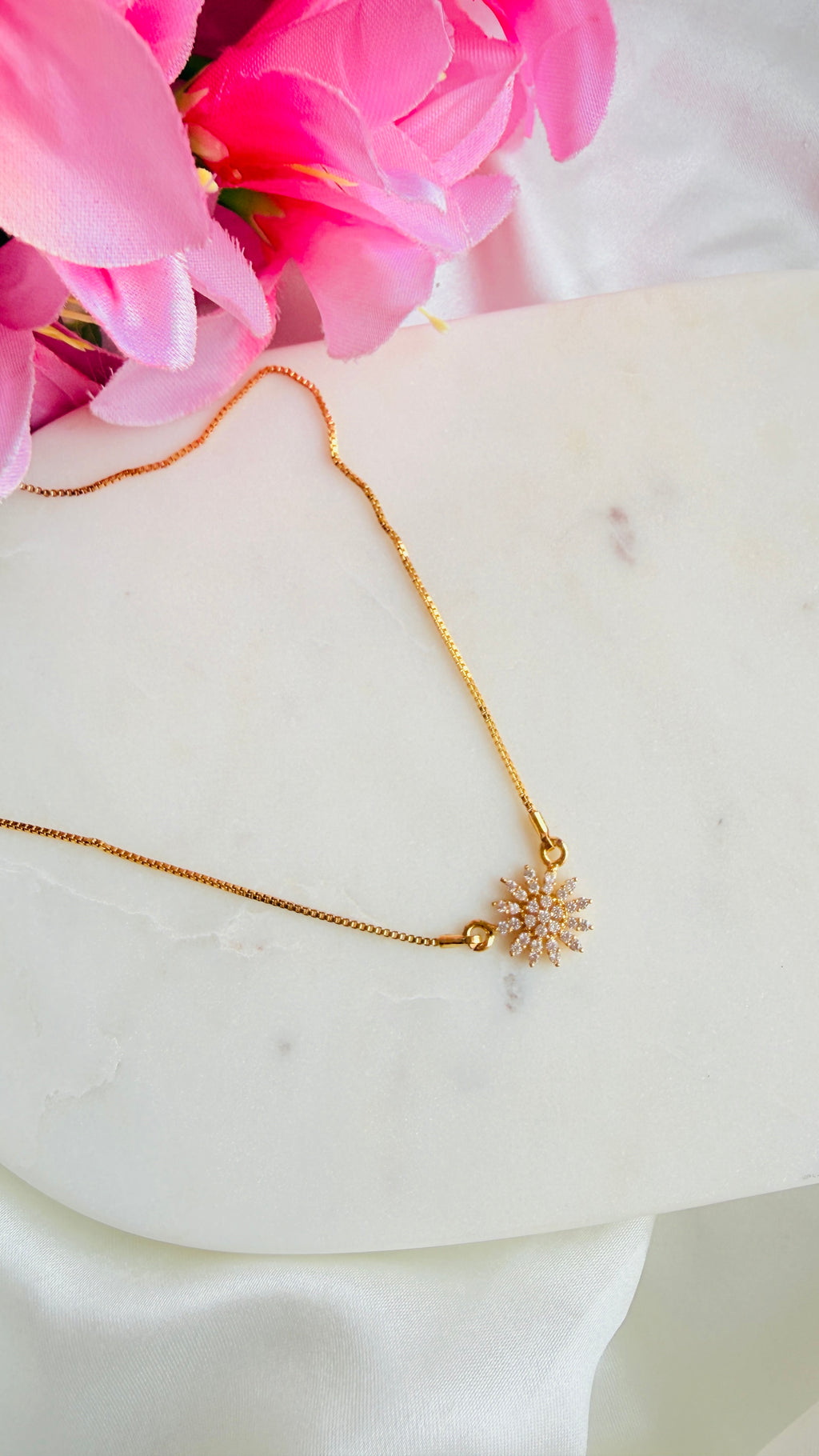 Poovu Cute Diamond Replica Necklace RJ359