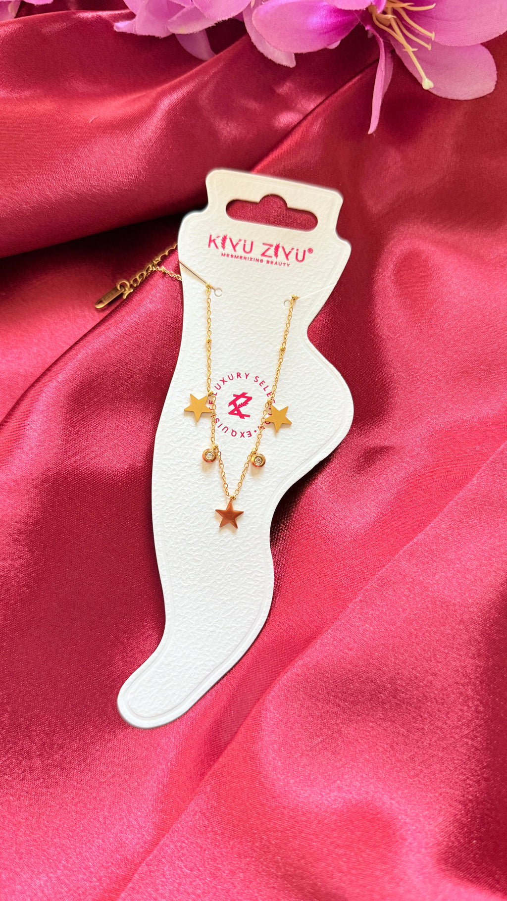 Twinkle Anti tarnish anklets(single feet)RJ100