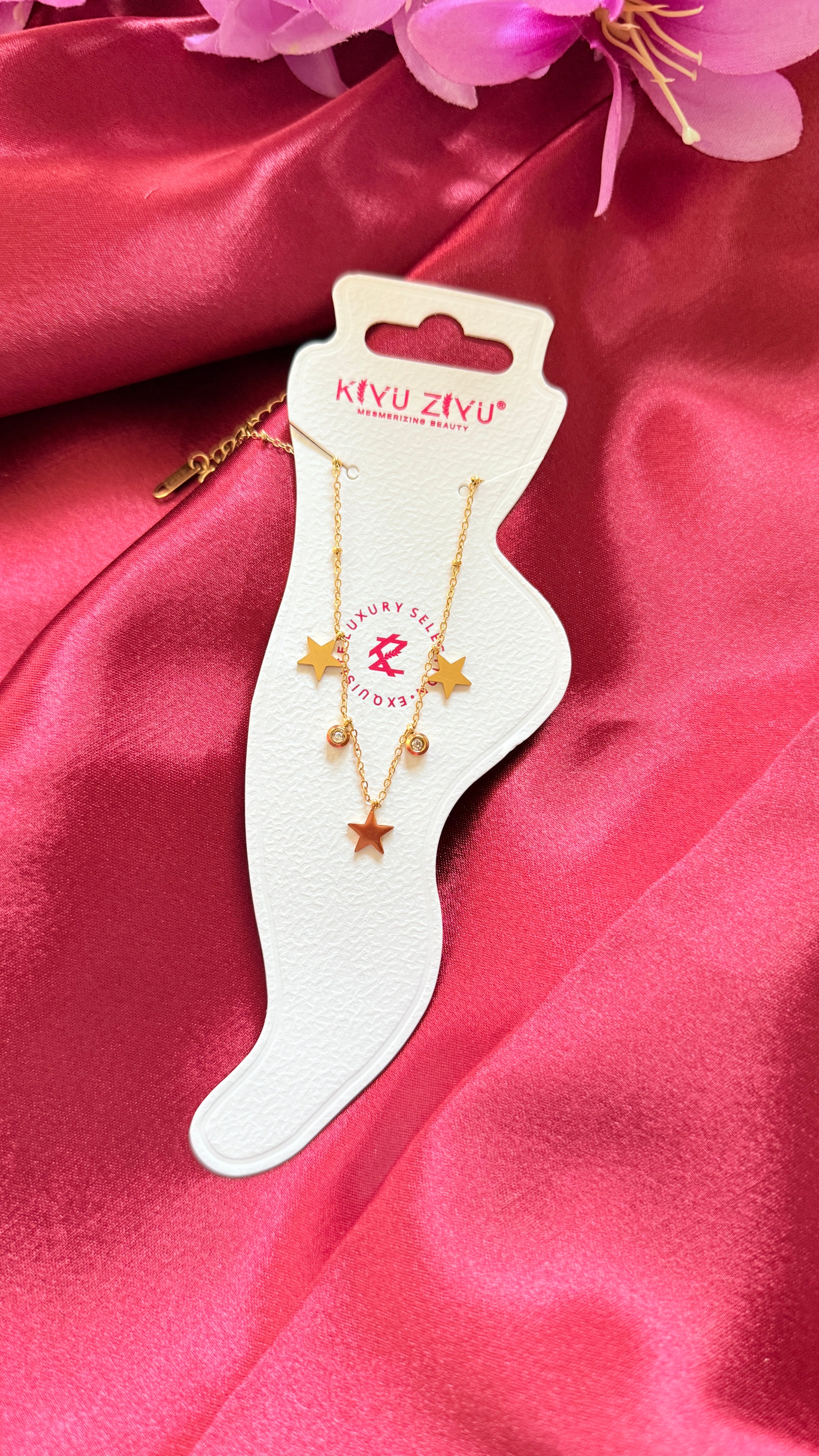 Twinkle Anti tarnish anklets(single feet)RJ100