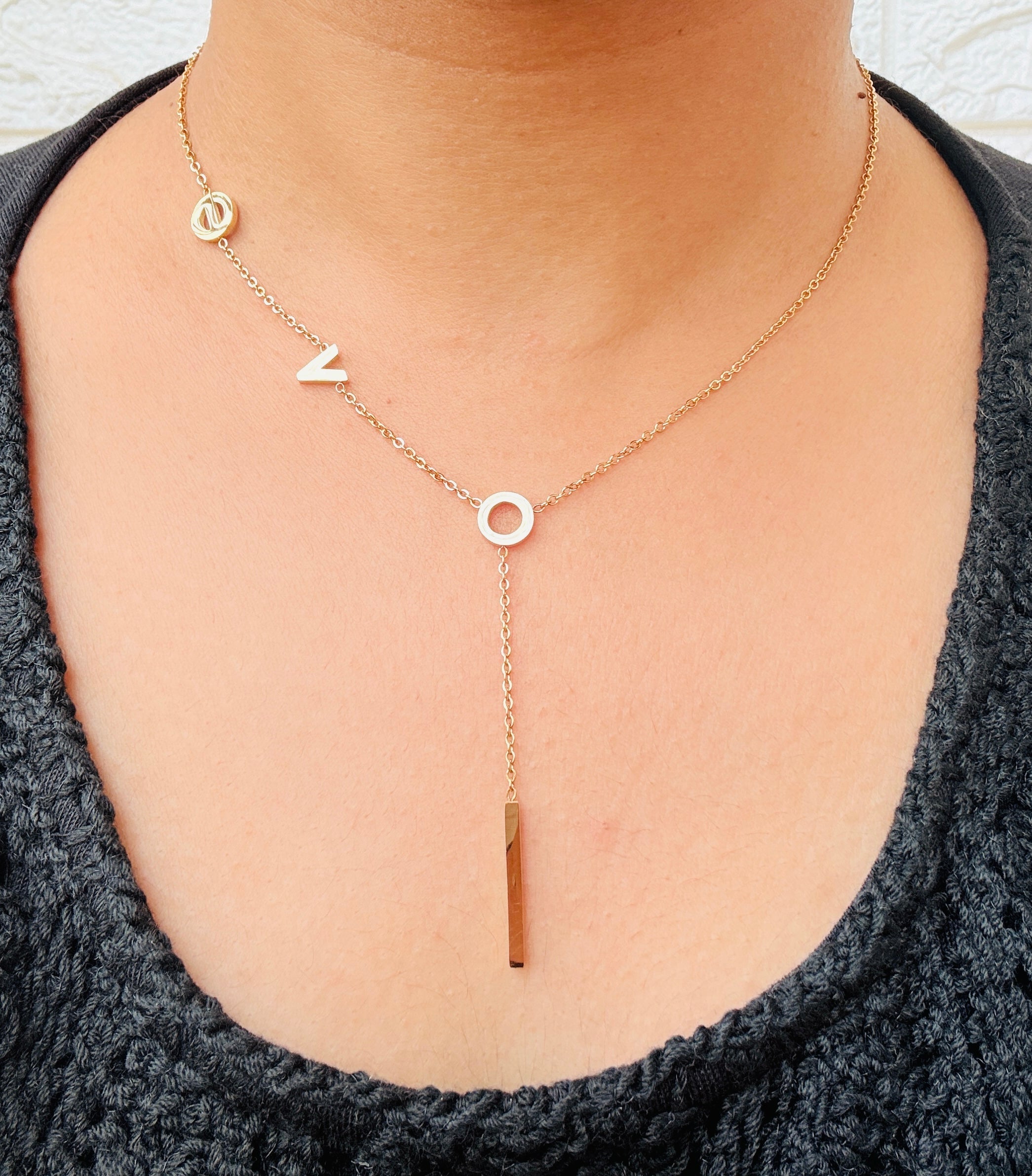 Infinitt Love Anti tarnish stainless steel neck Chain RJ138