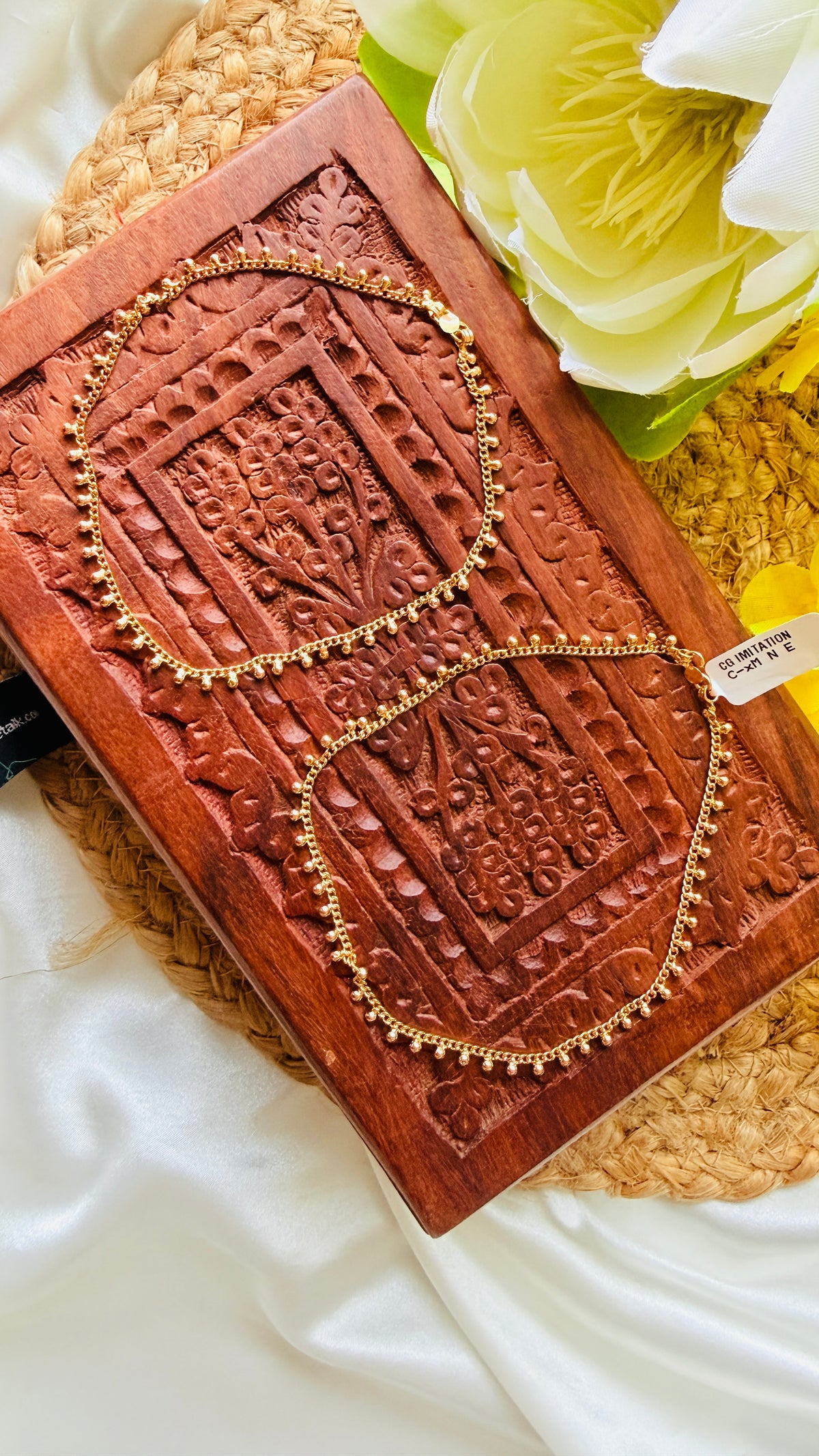 Prabha Gold Plated Anklets RJ405