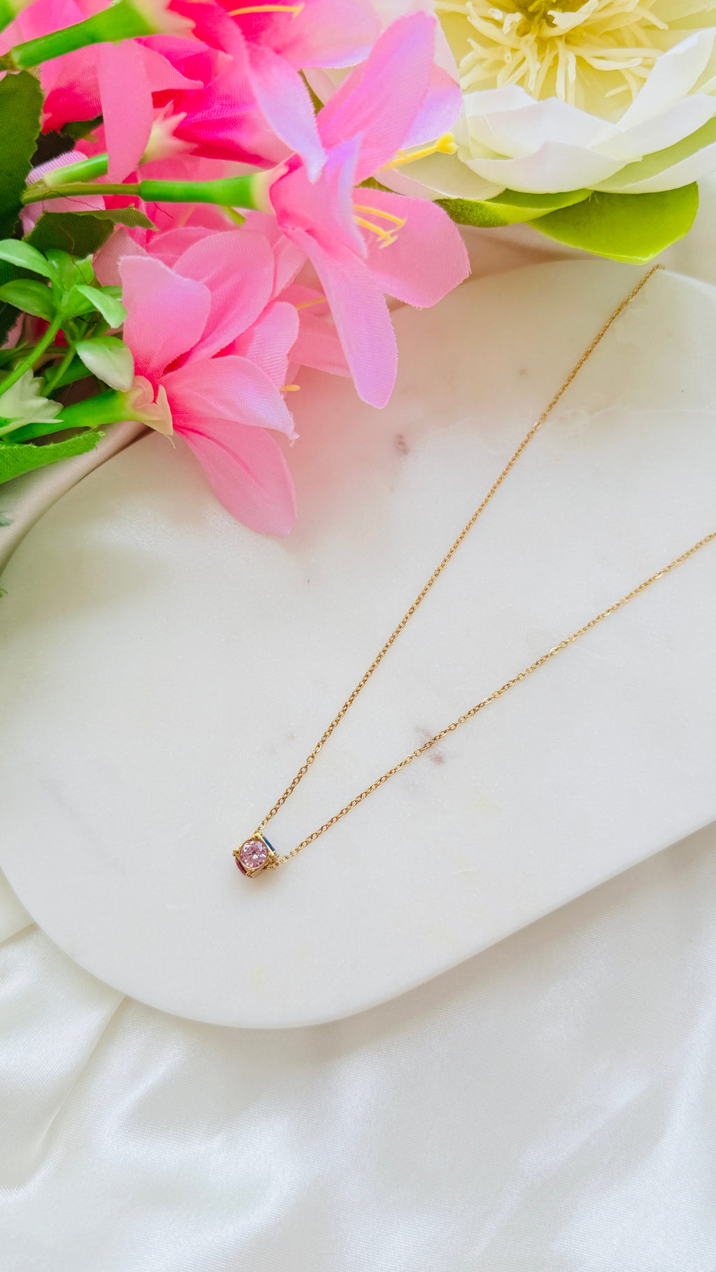 Multi Square Charm Antitarnish Neckchain RJ205