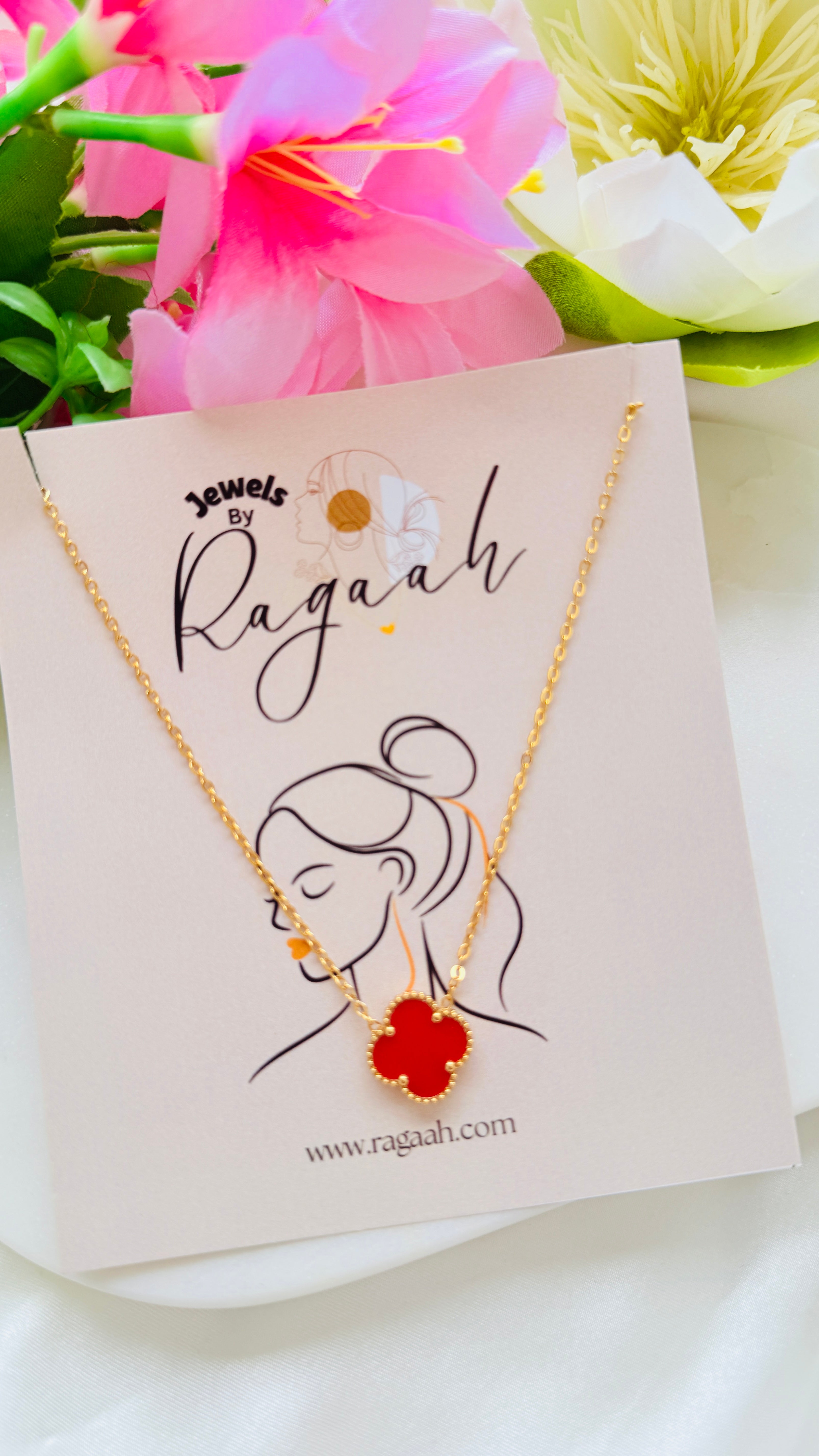 Ruby Clover Antitarnish Neckchain RJ201