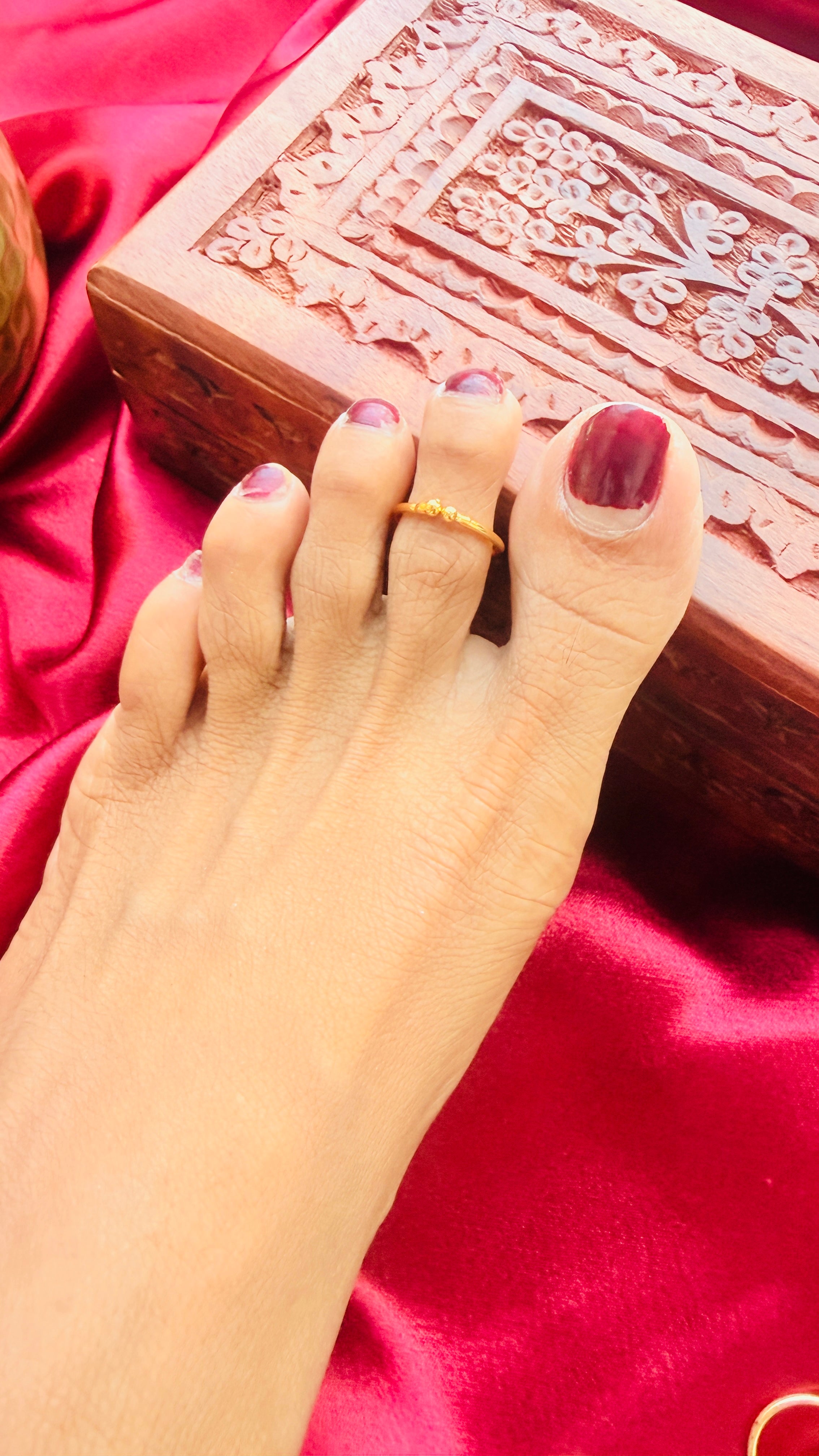 Simple Adjustable Toe Ring RJ340