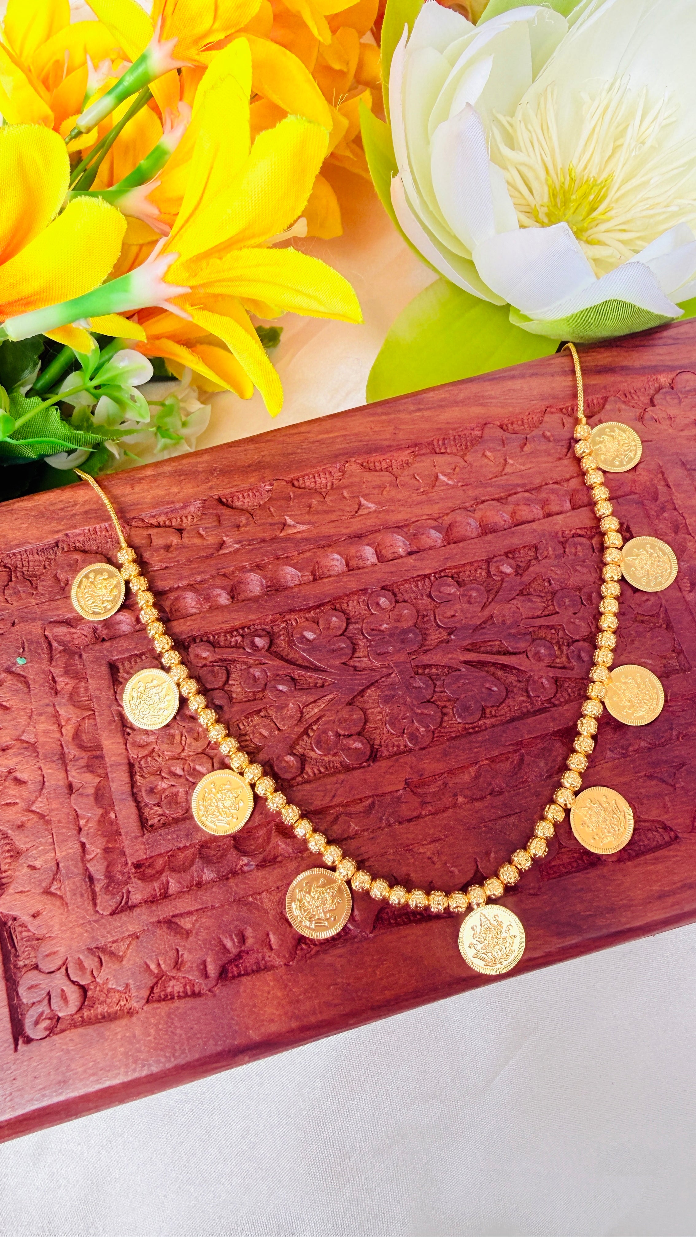 Small Coin Lakshmi Necklaces RJ348