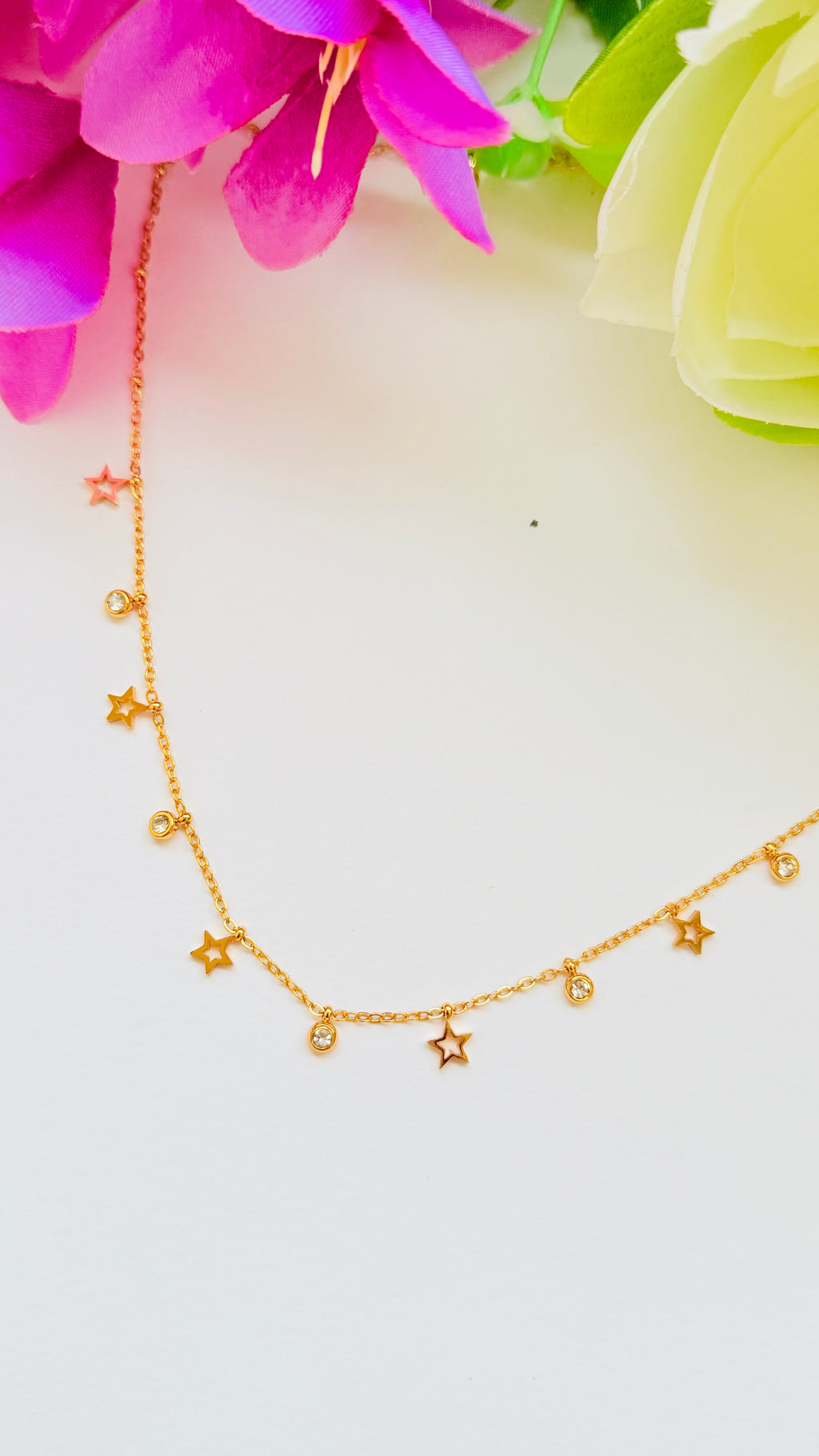 Golden Galaxy Anti Tarnish Necklace RJ243