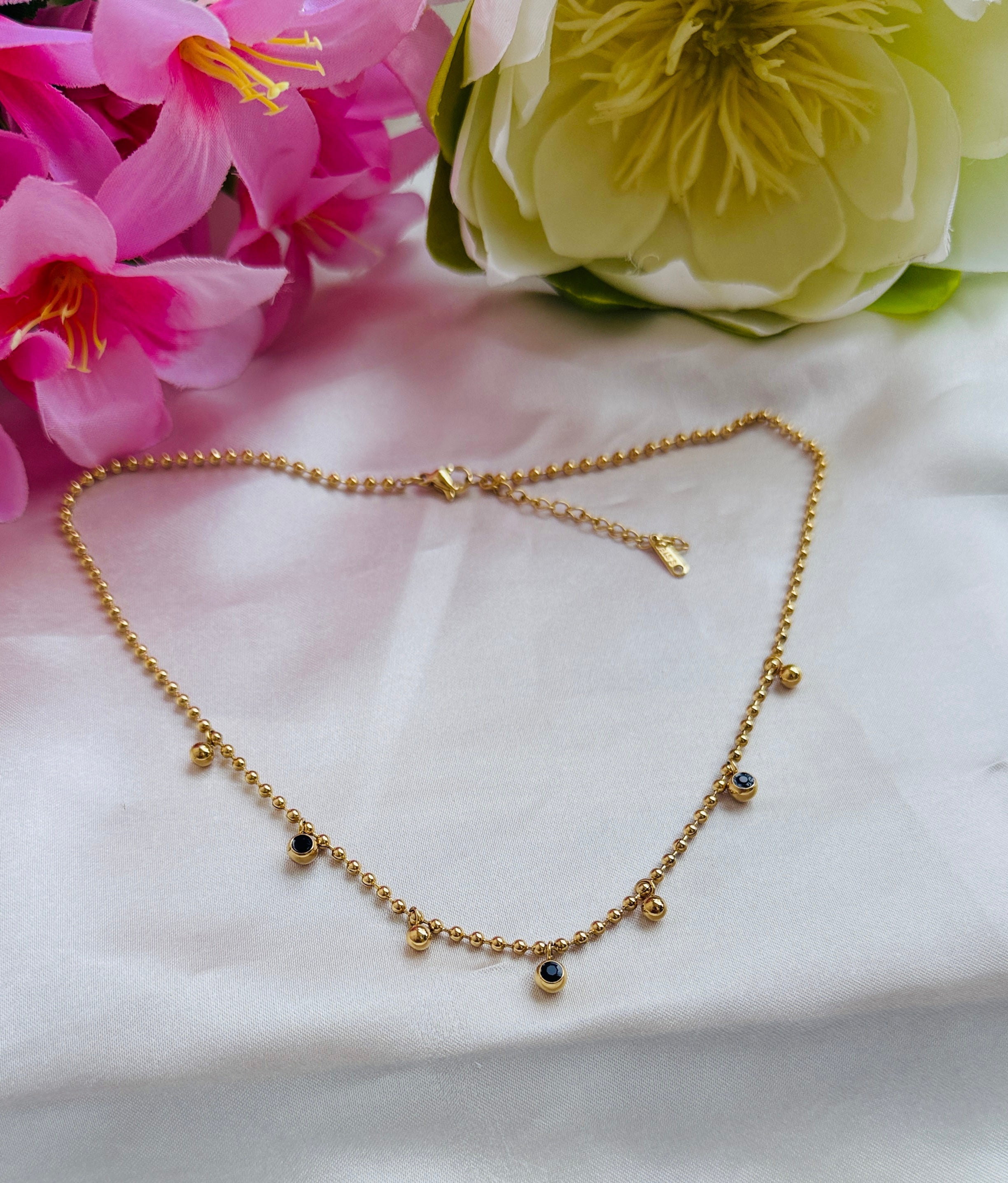 Mystic Drops Anti tarnish stainless steel neck Chain RJ153