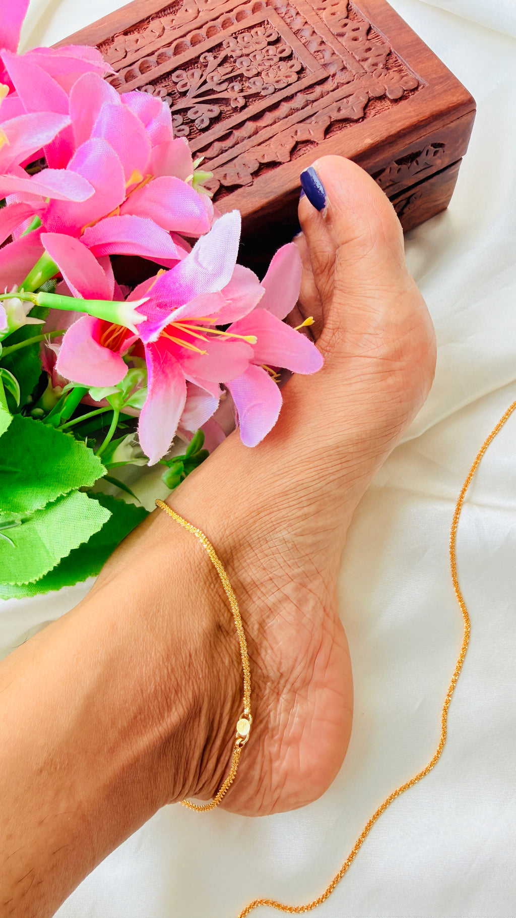 Surya Gold Plated Anklets RJ369