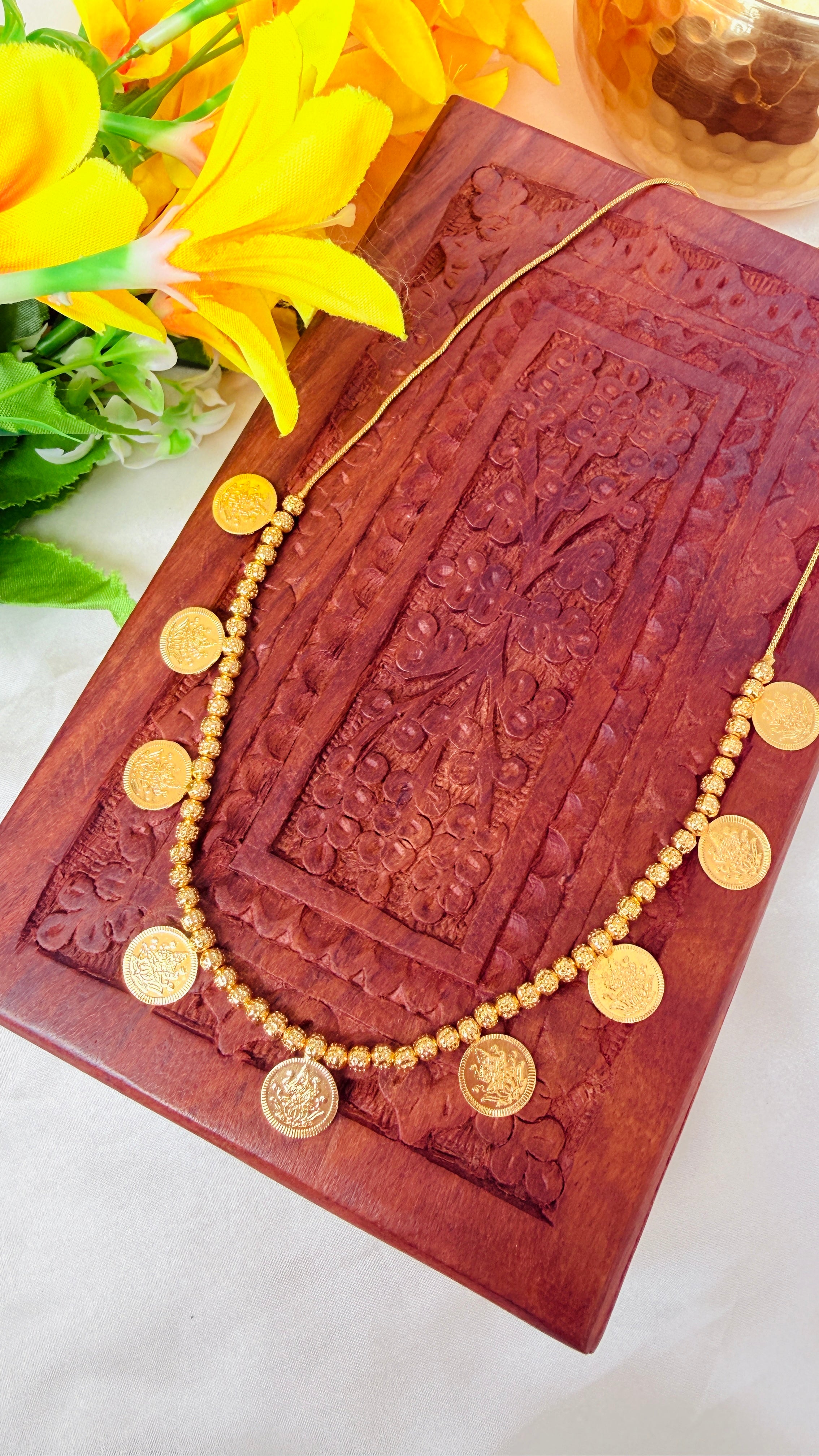 Small Coin Lakshmi Necklaces RJ348