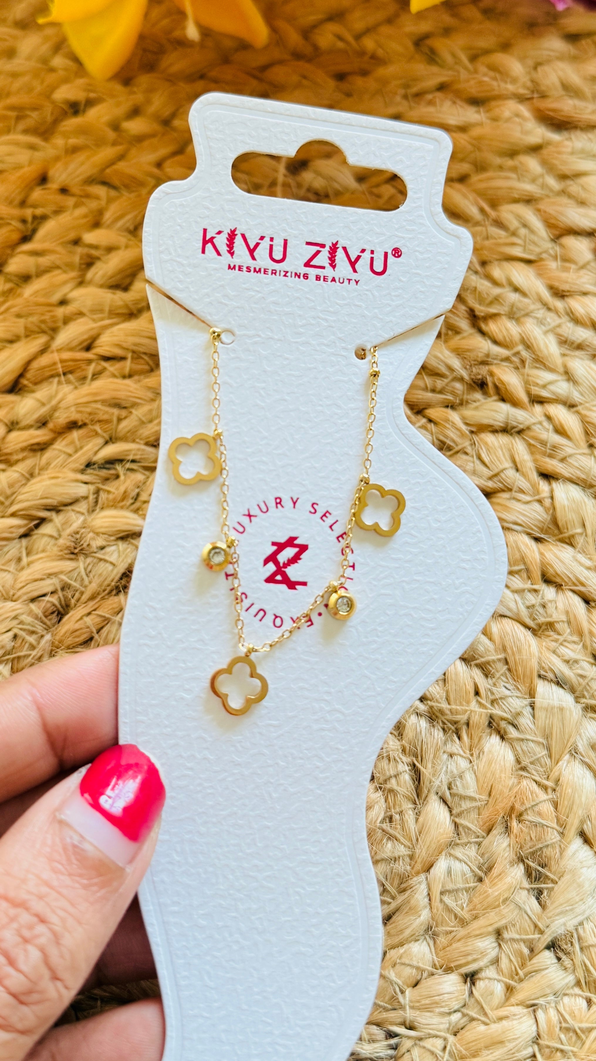 Daisy Anti tarnish anklets(single feet)RJ102