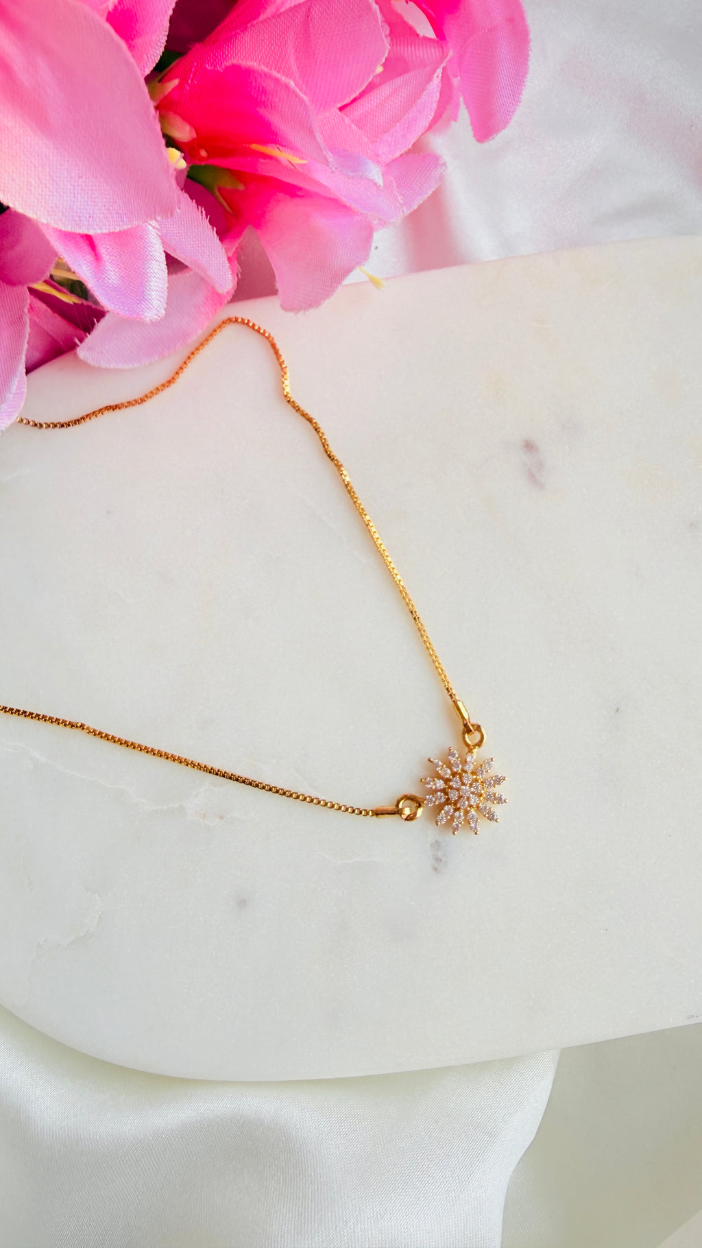 Poovu Cute Diamond Replica Necklace RJ359