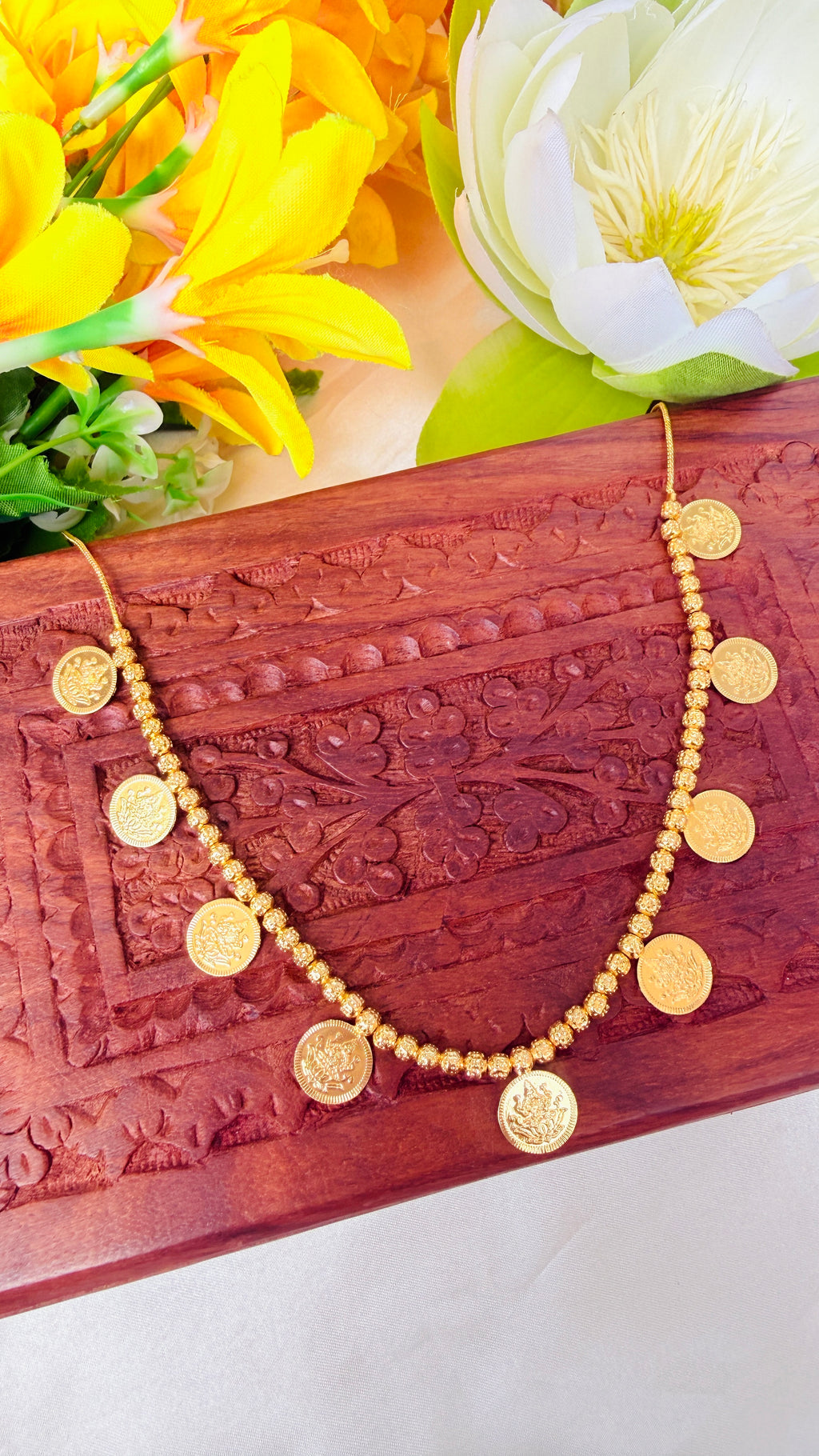 Small Coin Lakshmi Necklaces RJ348