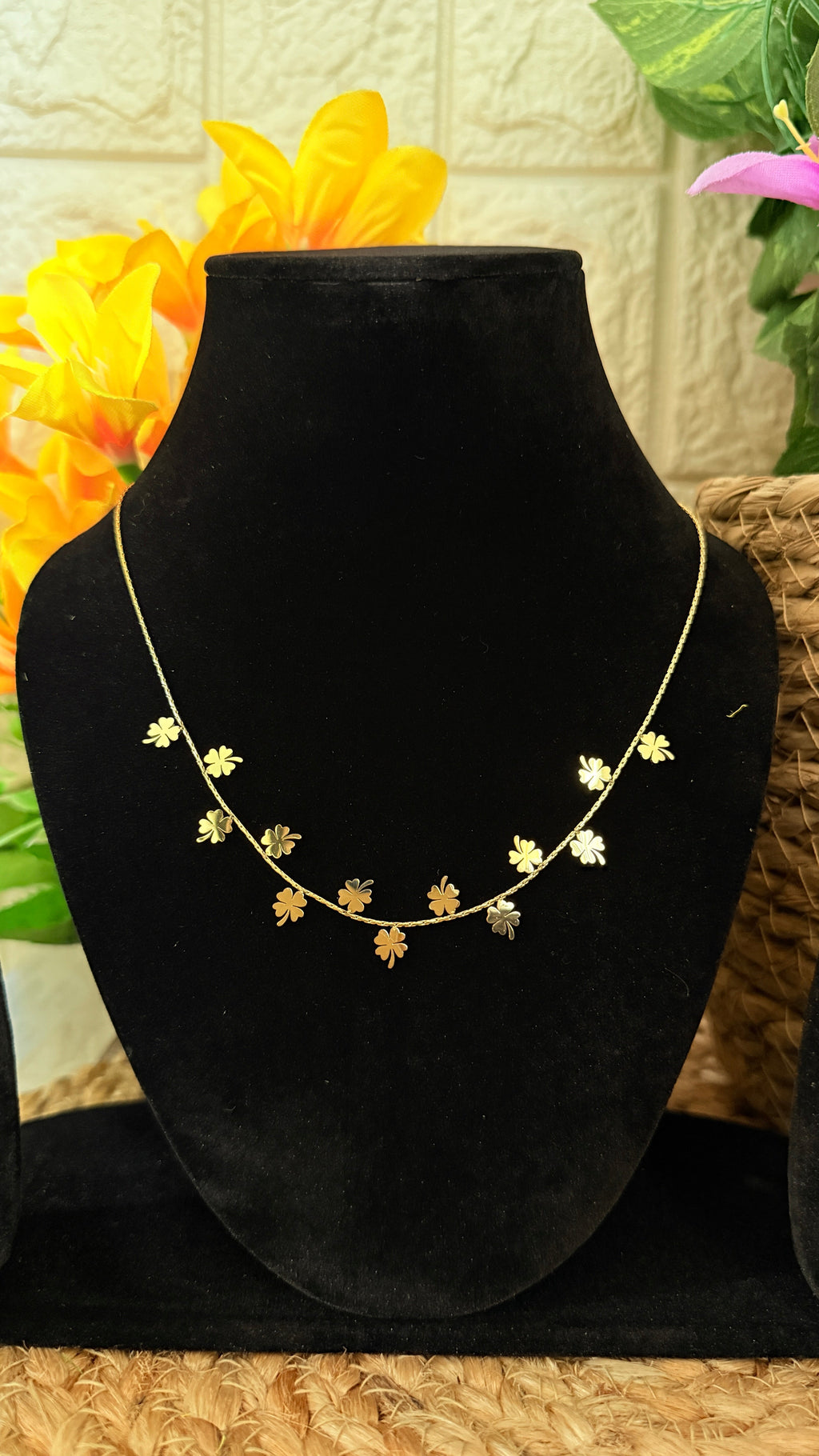 Blossom Anti tarnish stainless steel neck Chain RJ209