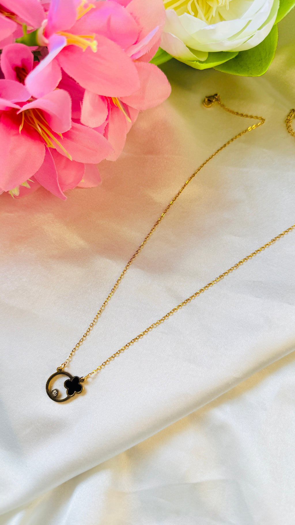 Black Lady Anti tarnish stainless steel neck Chain RJ139