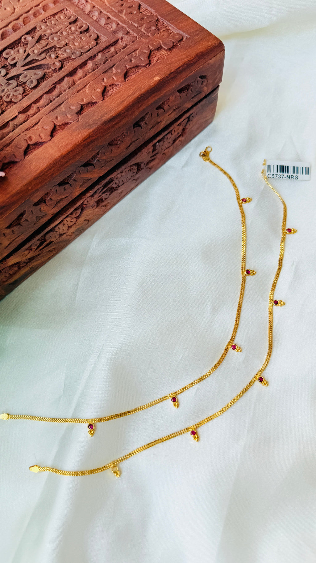 Kushboo Gold Plated Anklets RJ371