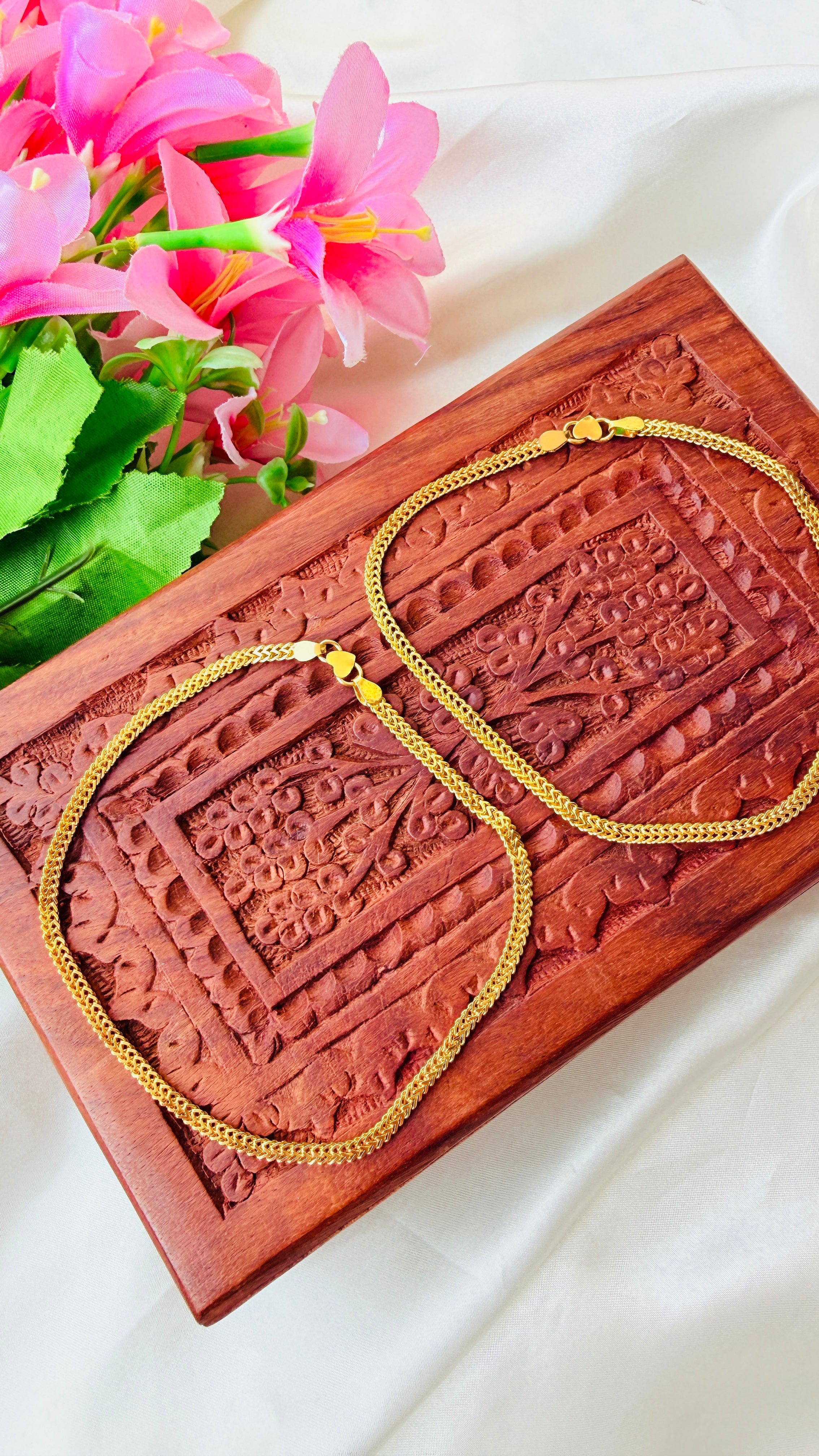 Minnimini Thin Gold Plated Anklets RJ374