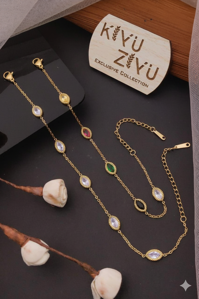 River Pebble Charm Anti Tarnish Bracelets RJ227