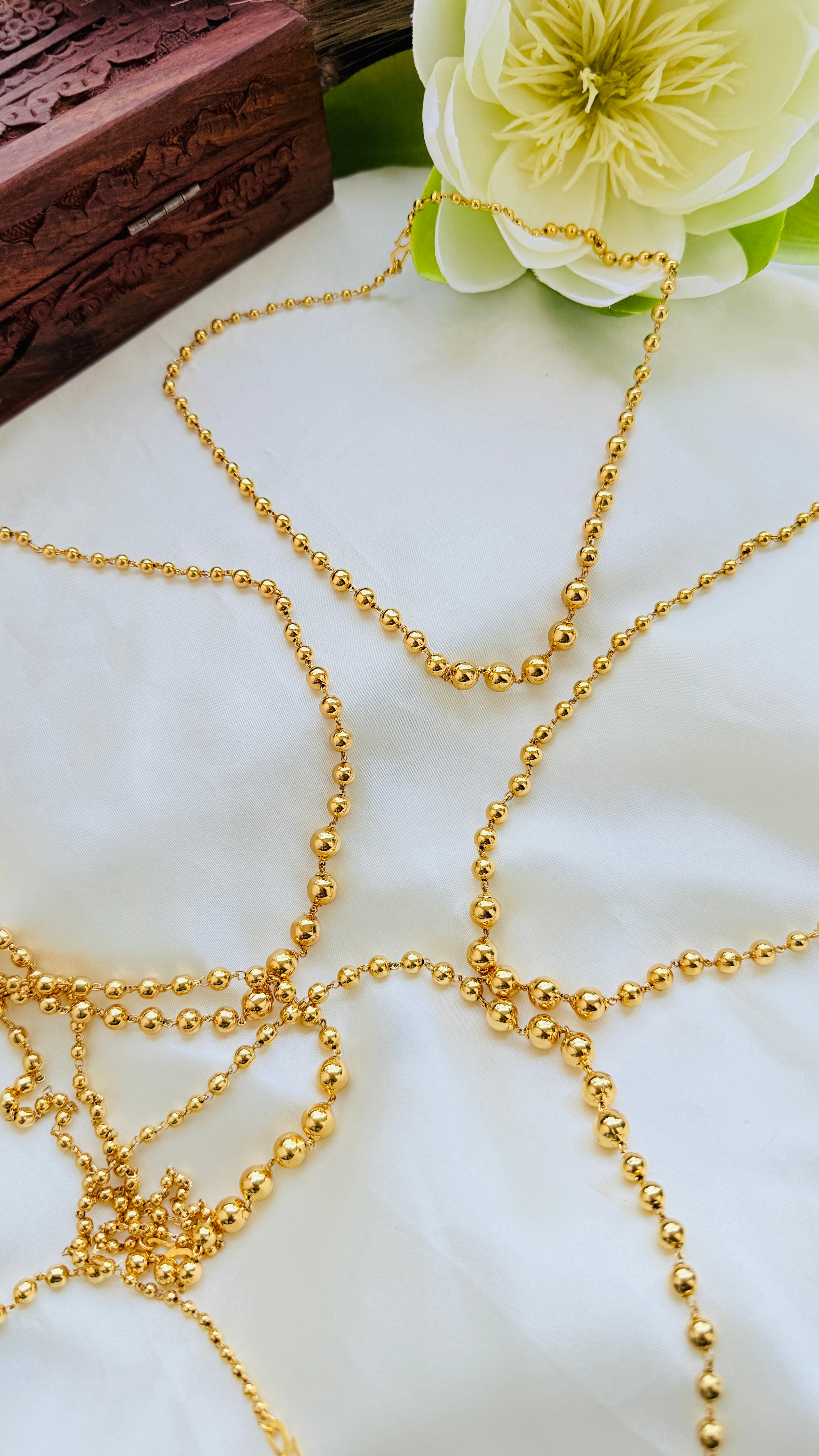 Ball Gold Plated Necklace RJ317