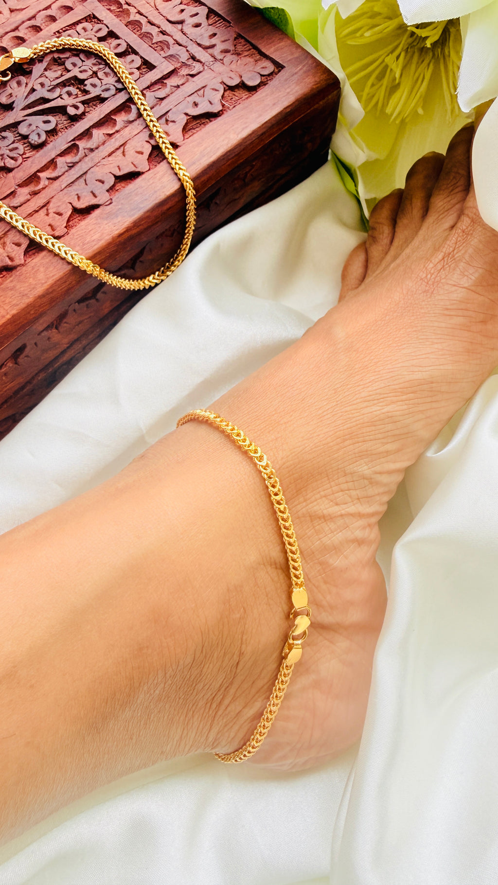 Minnimini Gold Plated Anklets RJ326