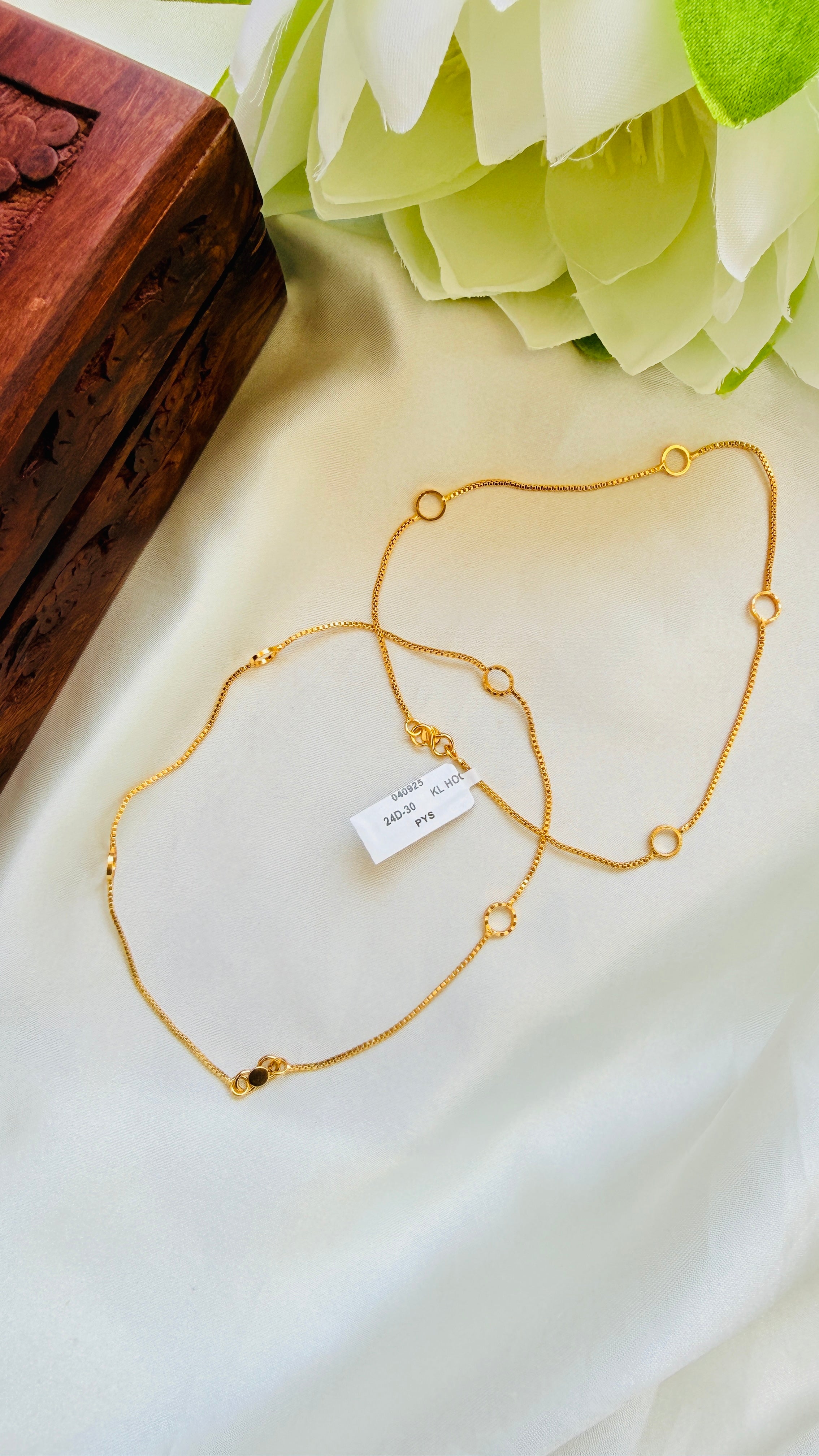 Golden Circle Gold Plated Anklets RJ338