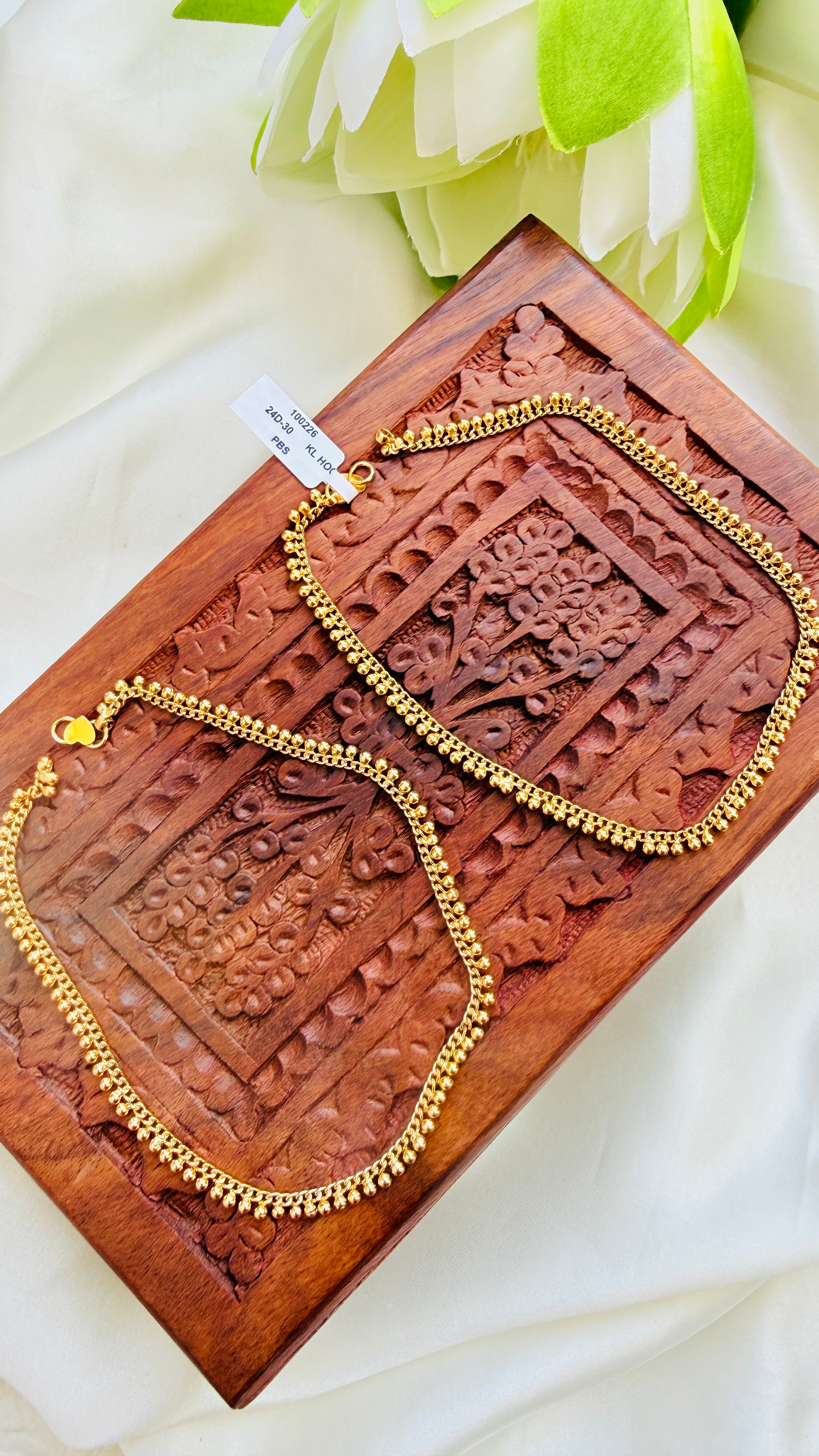 Full Mutharanjanm Gold Plated Anklets RJ333