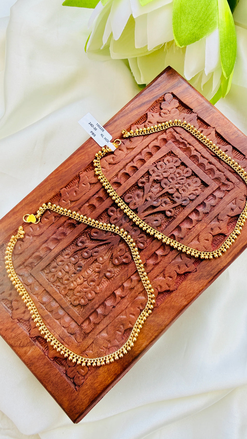 Full Mutharanjanm Gold Plated Anklets RJ333