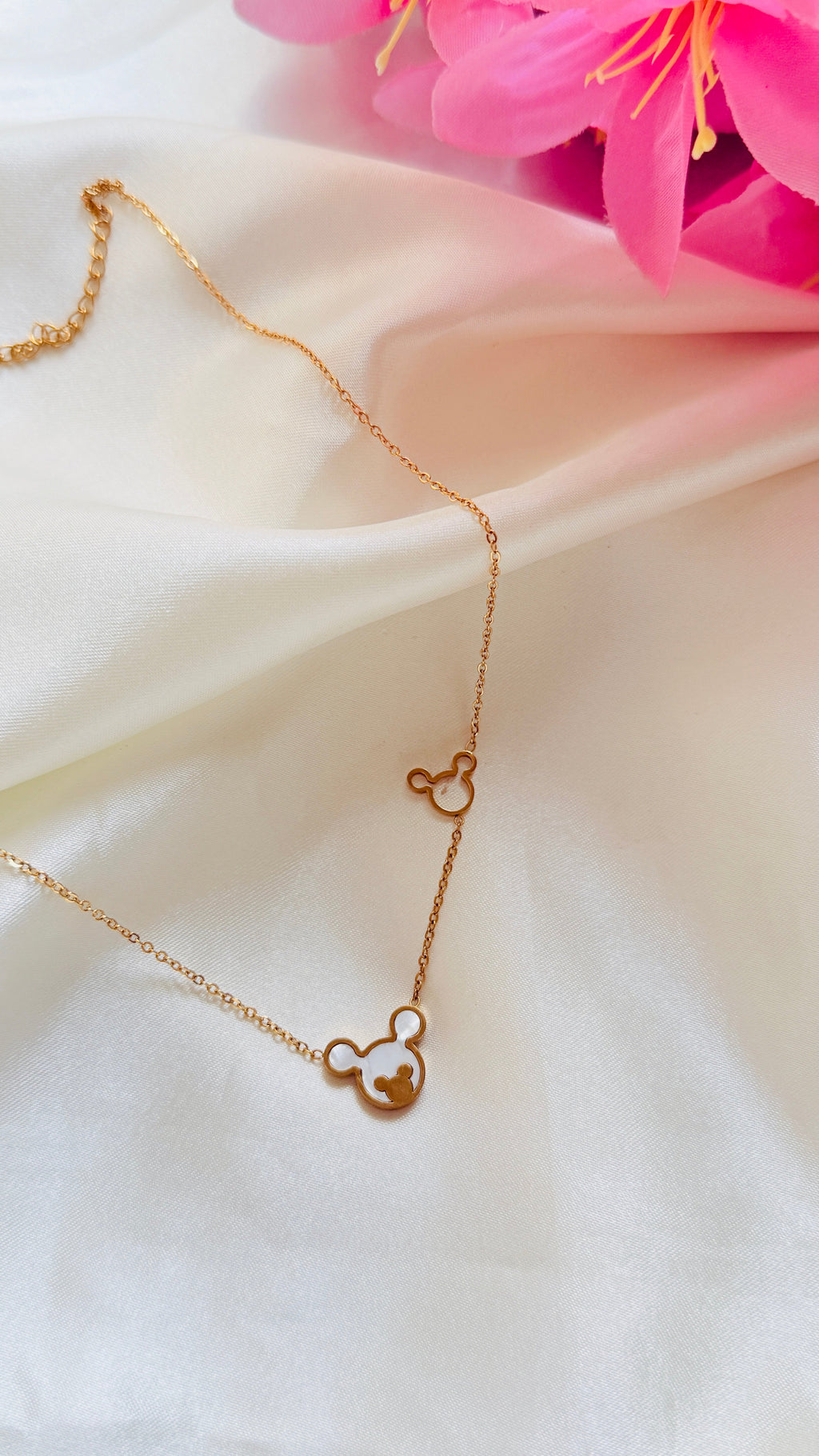 Mickey Spark Anti tarnish stainless steel neck Chain RJ120