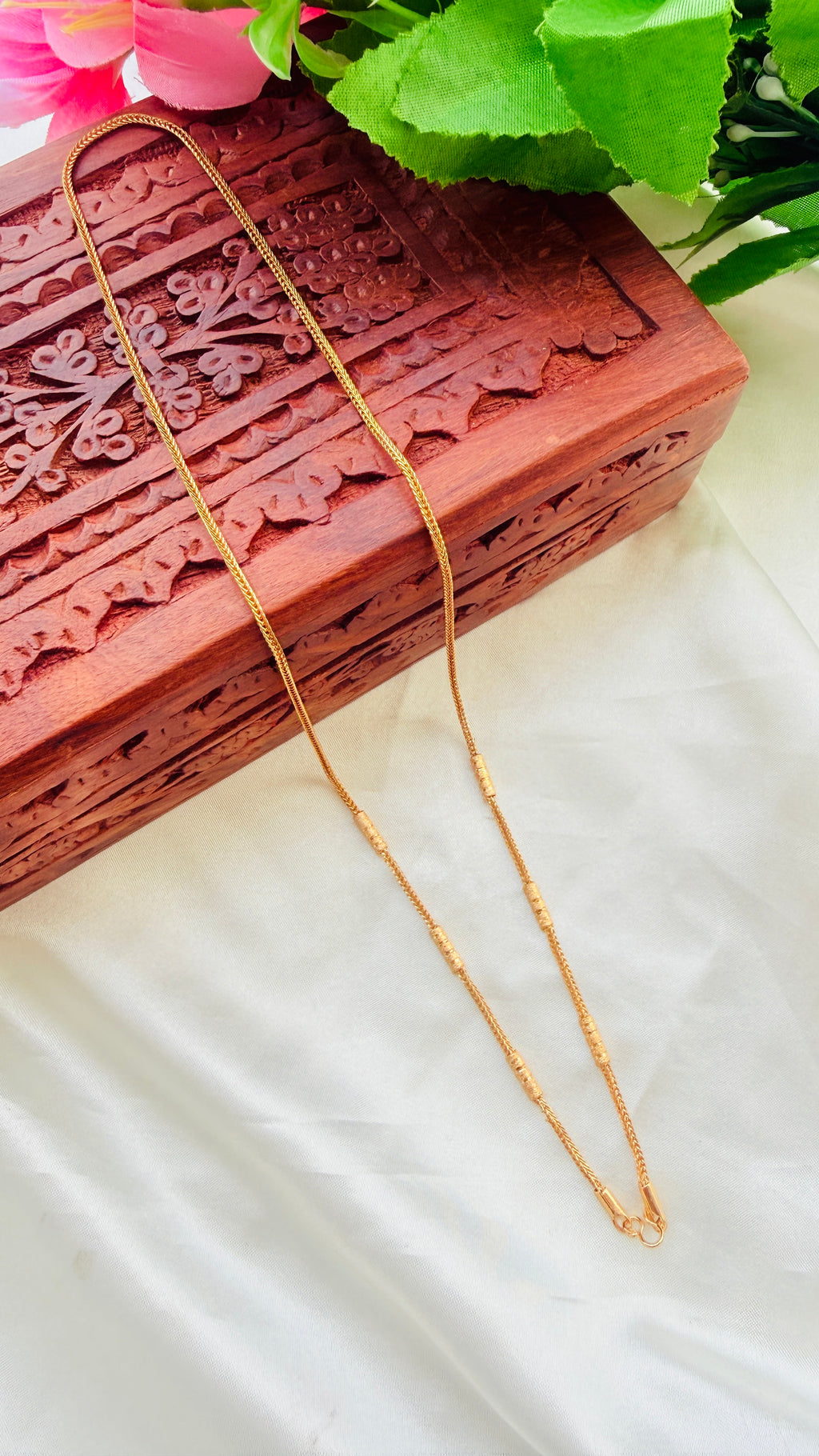 Thorad Pipe Gold Plated Daily Wear Chain RJ342