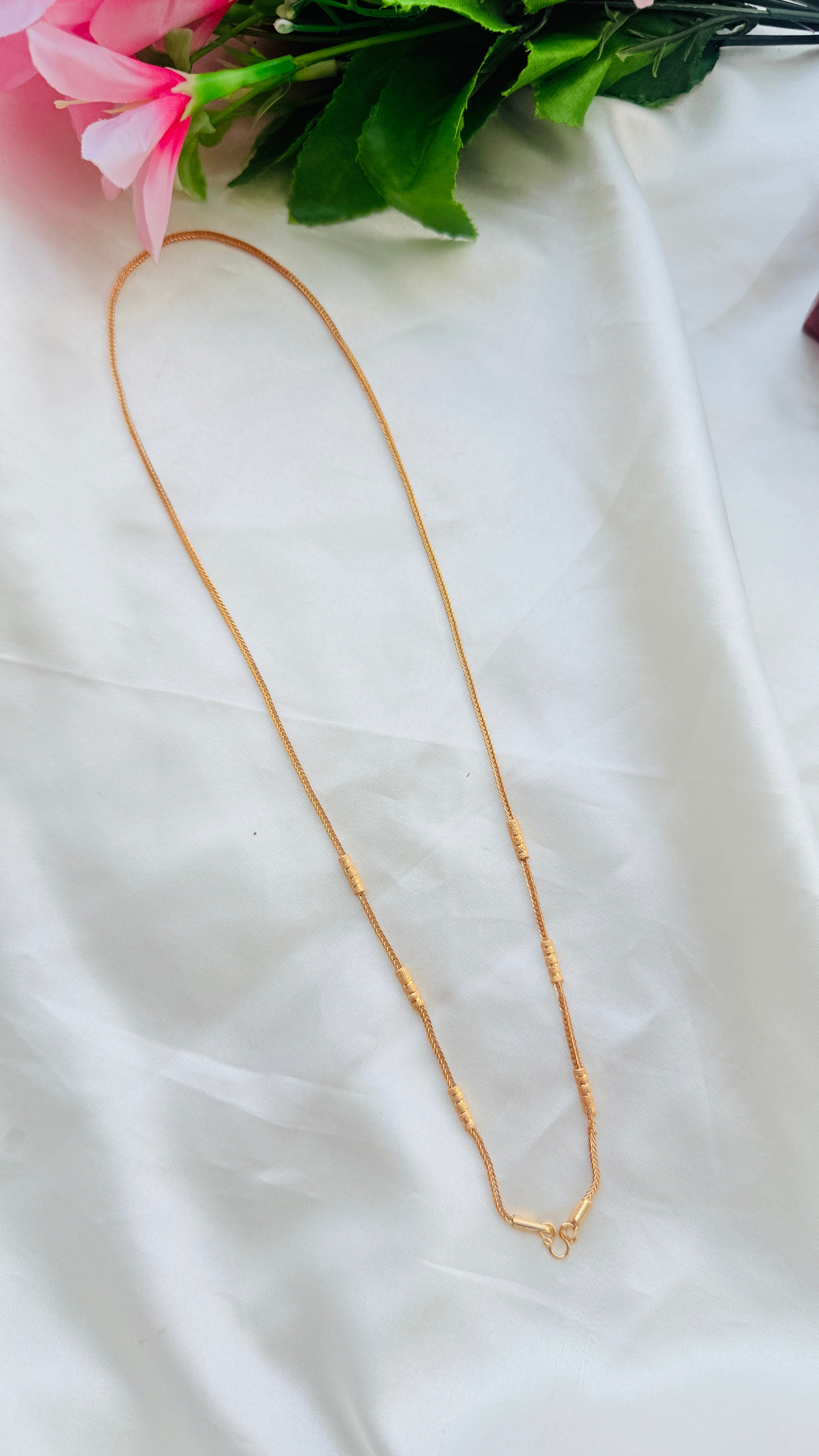 Thorad Pipe Gold Plated Daily Wear Chain RJ342