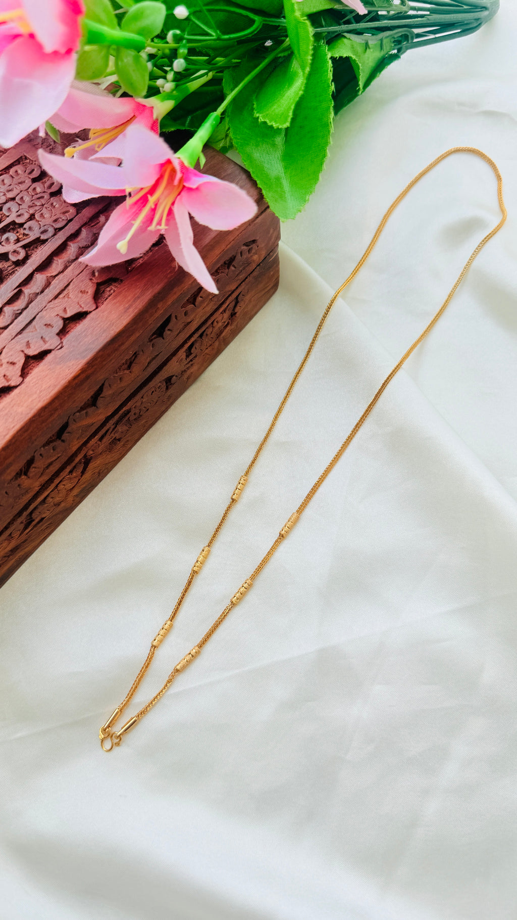 Thorad Pipe Gold Plated Daily Wear Chain RJ342