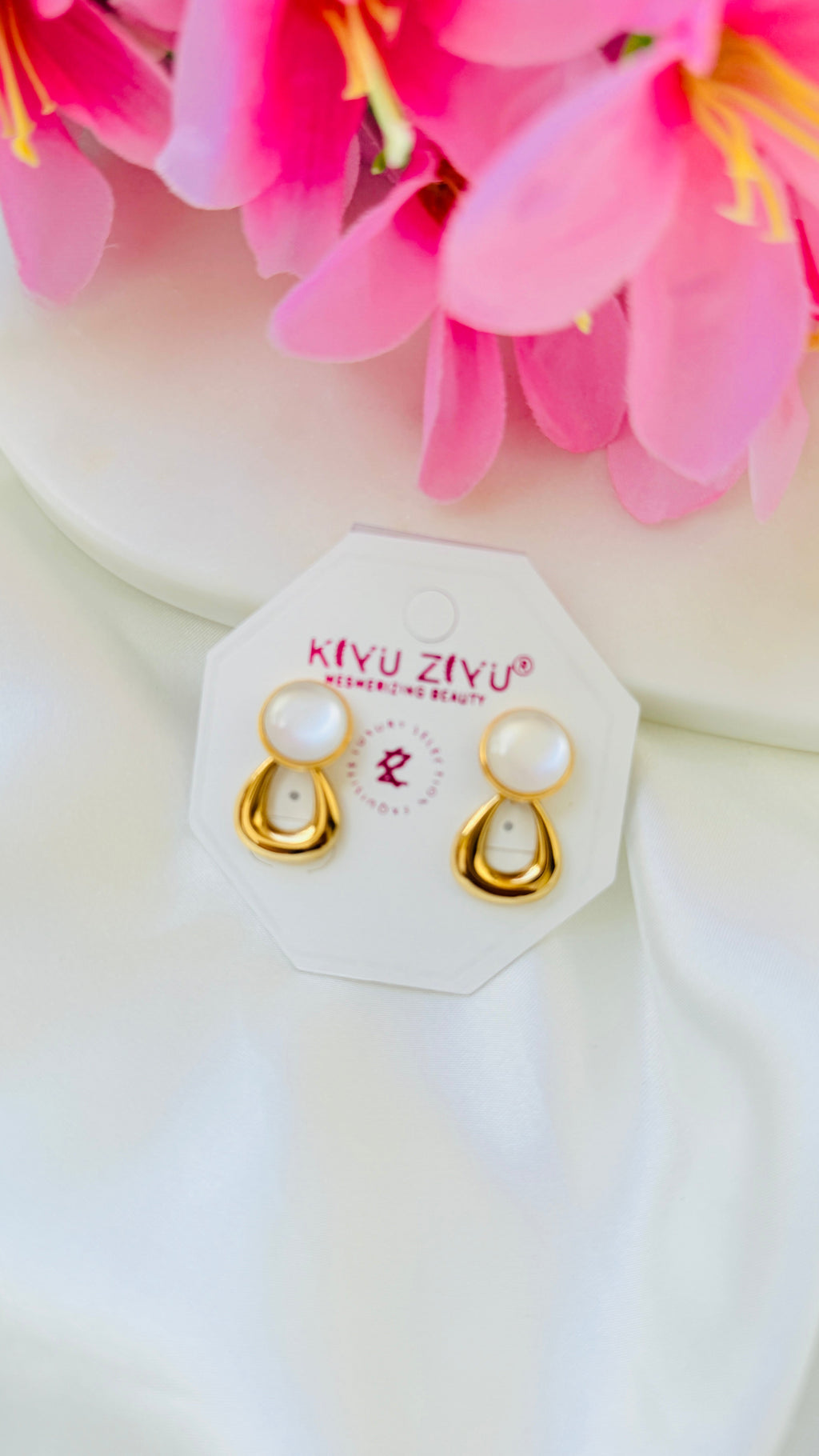 Glow Drop Anti tarnish stainless Earrings RJ160