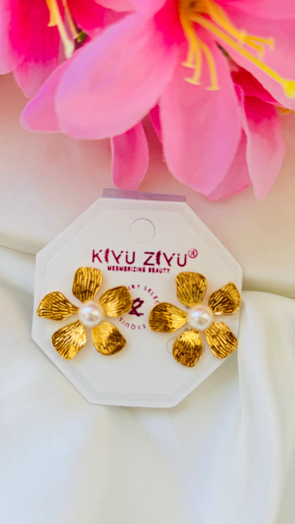 Sunflower Anti tarnish stainless Earrings RJ155