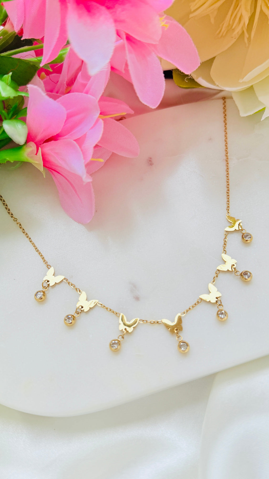 Butterfly Elegance Antitarnish Neckchain RJ195