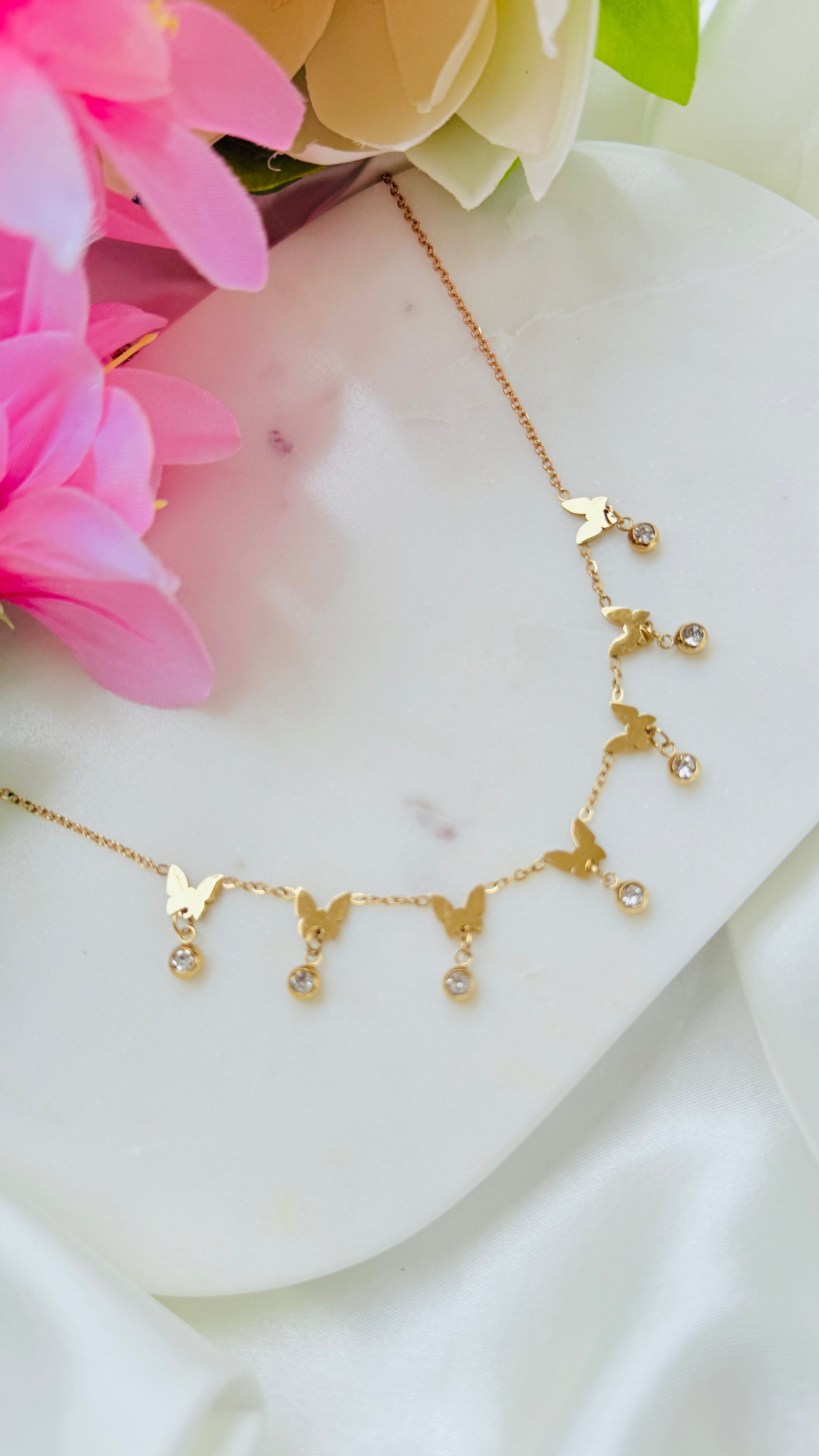 Butterfly Elegance Antitarnish Neckchain RJ195