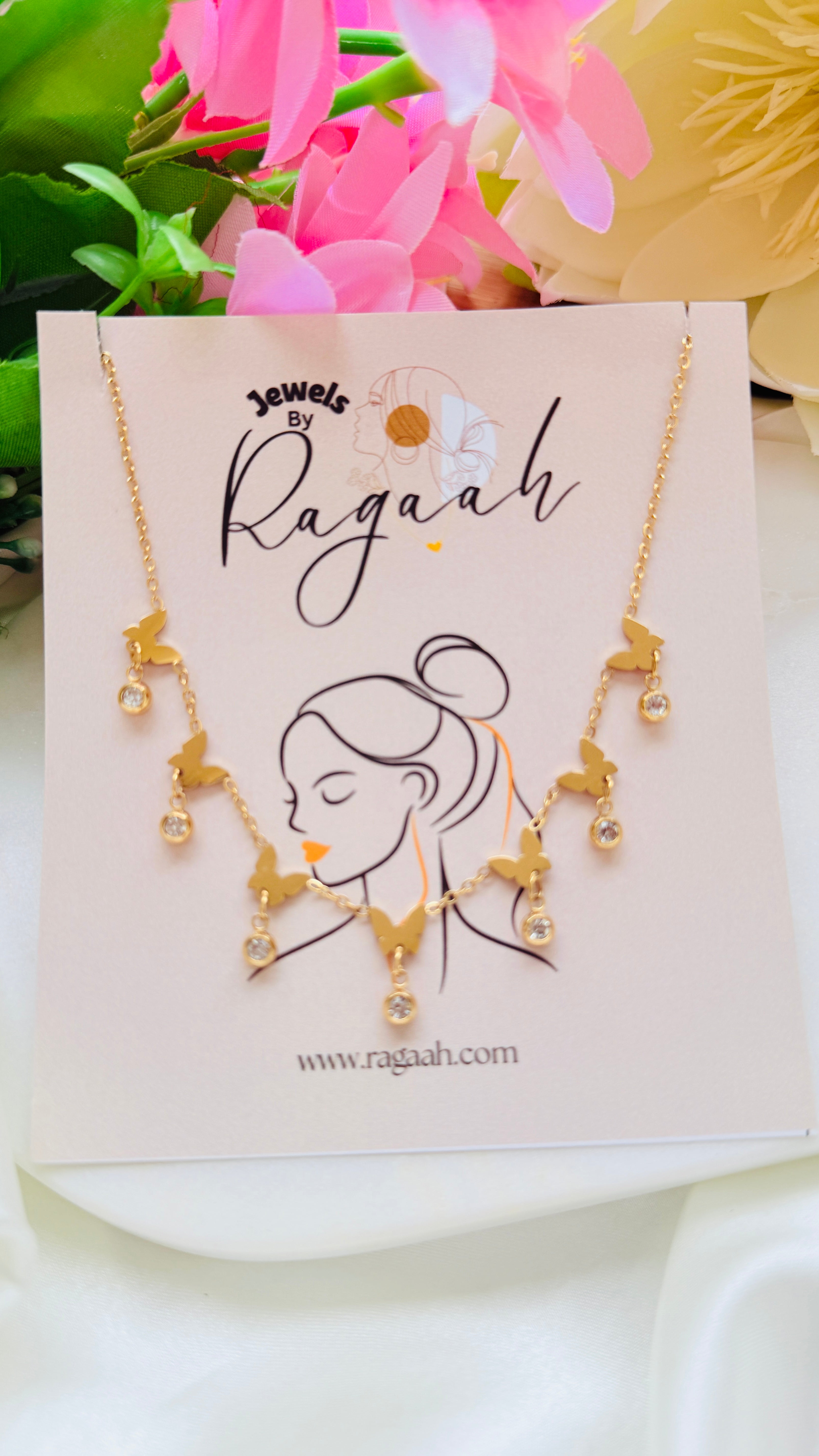 Butterfly Elegance Antitarnish Neckchain RJ195