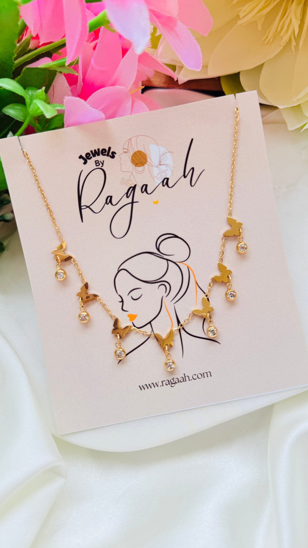 Butterfly Elegance Antitarnish Neckchain RJ195