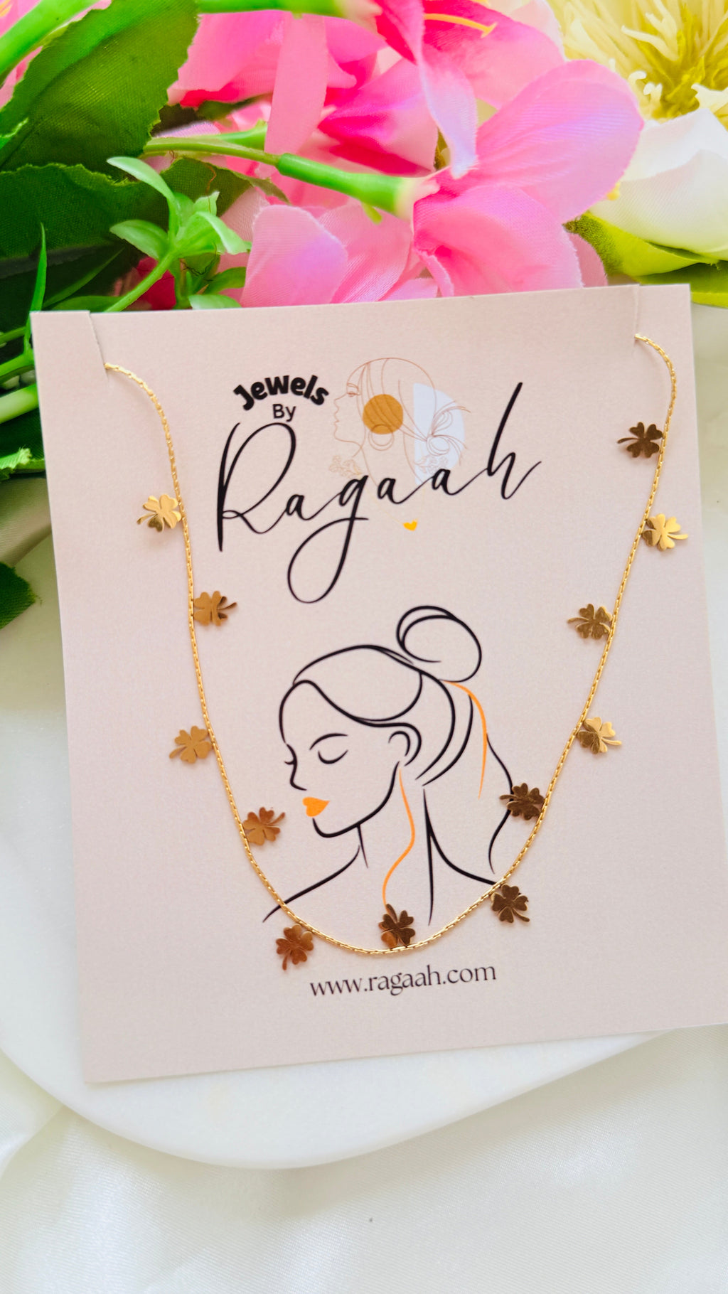 Blossom Anti tarnish stainless steel neck Chain RJ209