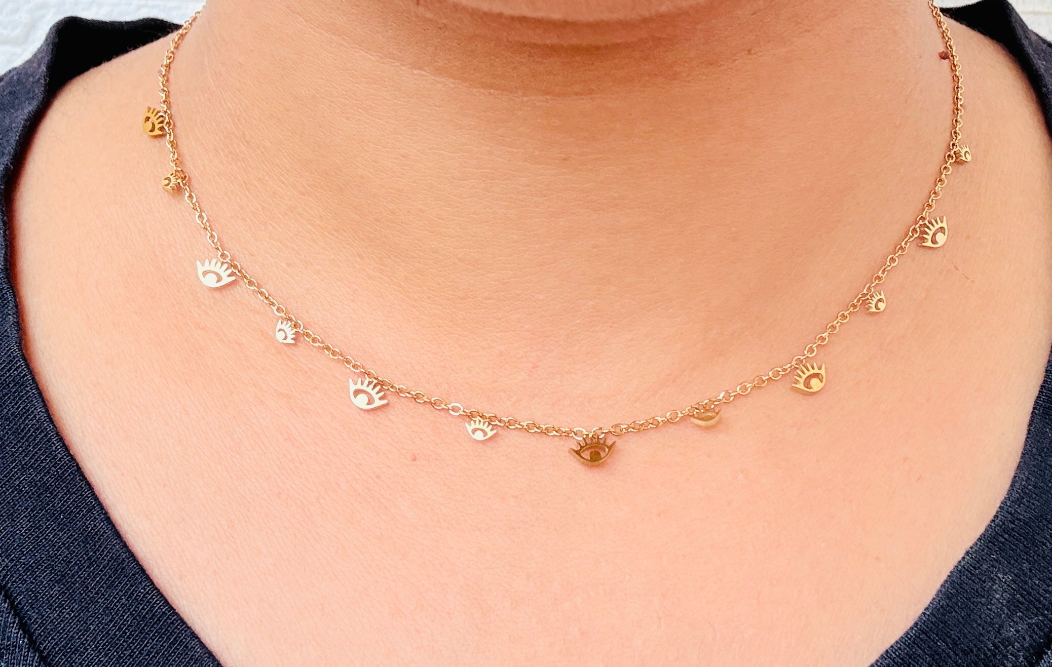 Tiny Guard Anti tarnish stainless steel neck Chain RJ213