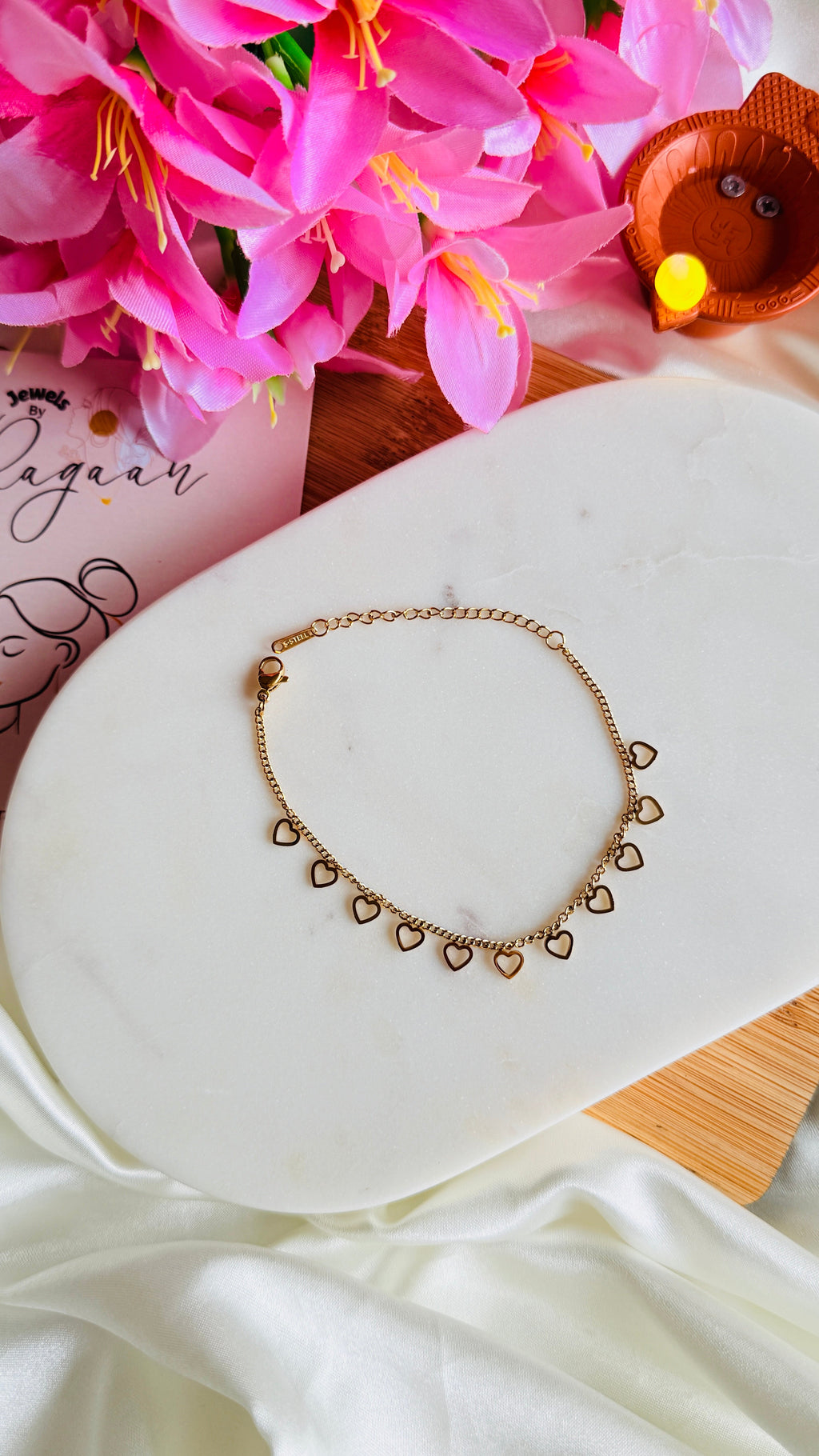 Love Drops Charm Anti Tarnish Bracelets RJ239