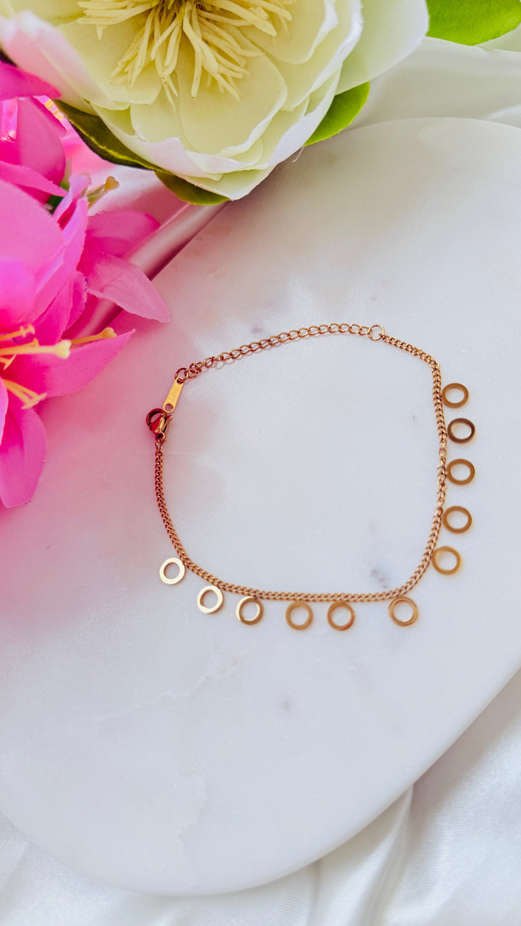 Circle Charm Anti Tarnish Bracelets RJ236